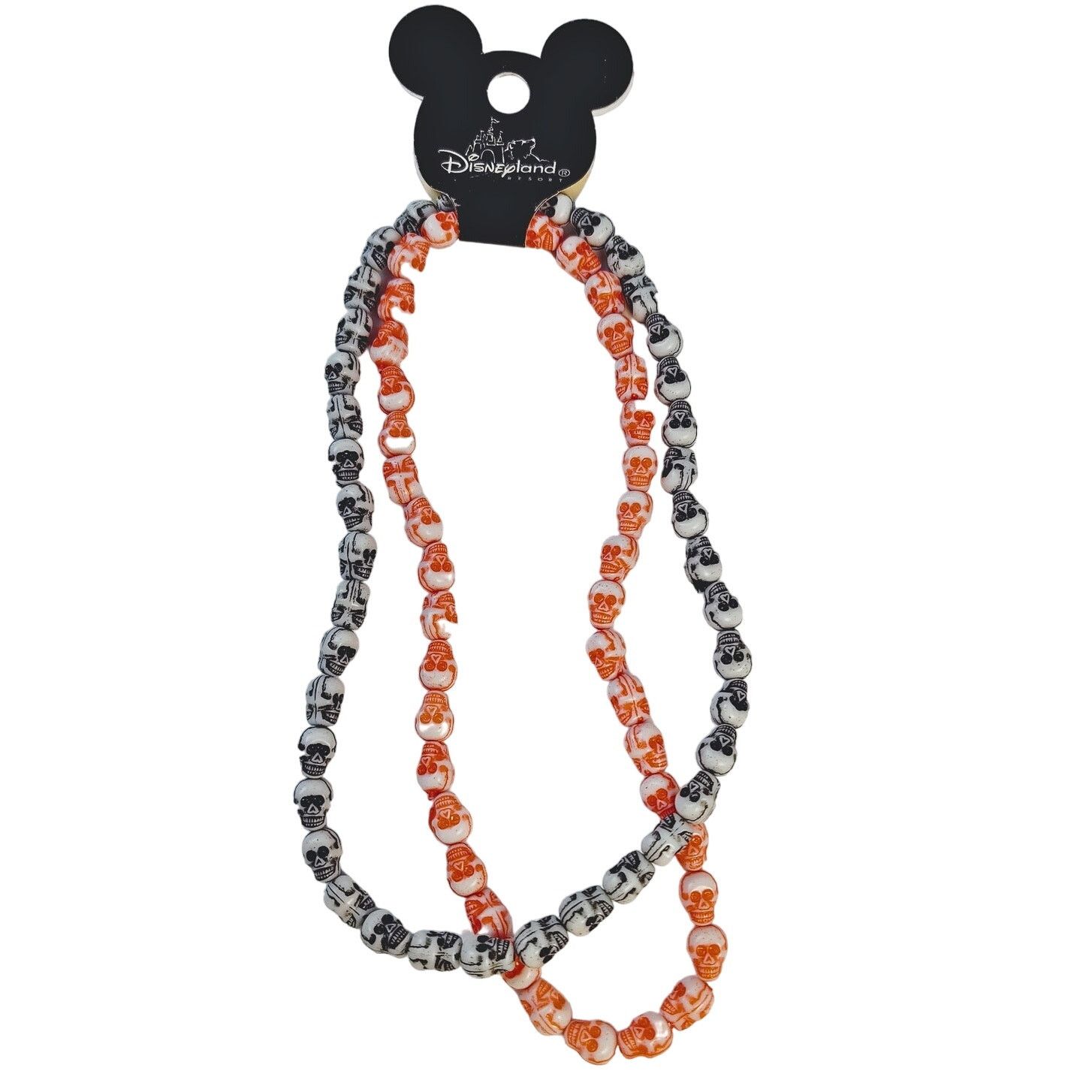 Disney Disneyland Skull Beaded Necklaces Halloween NWT Size ONE SIZE - 1 Thumbnail