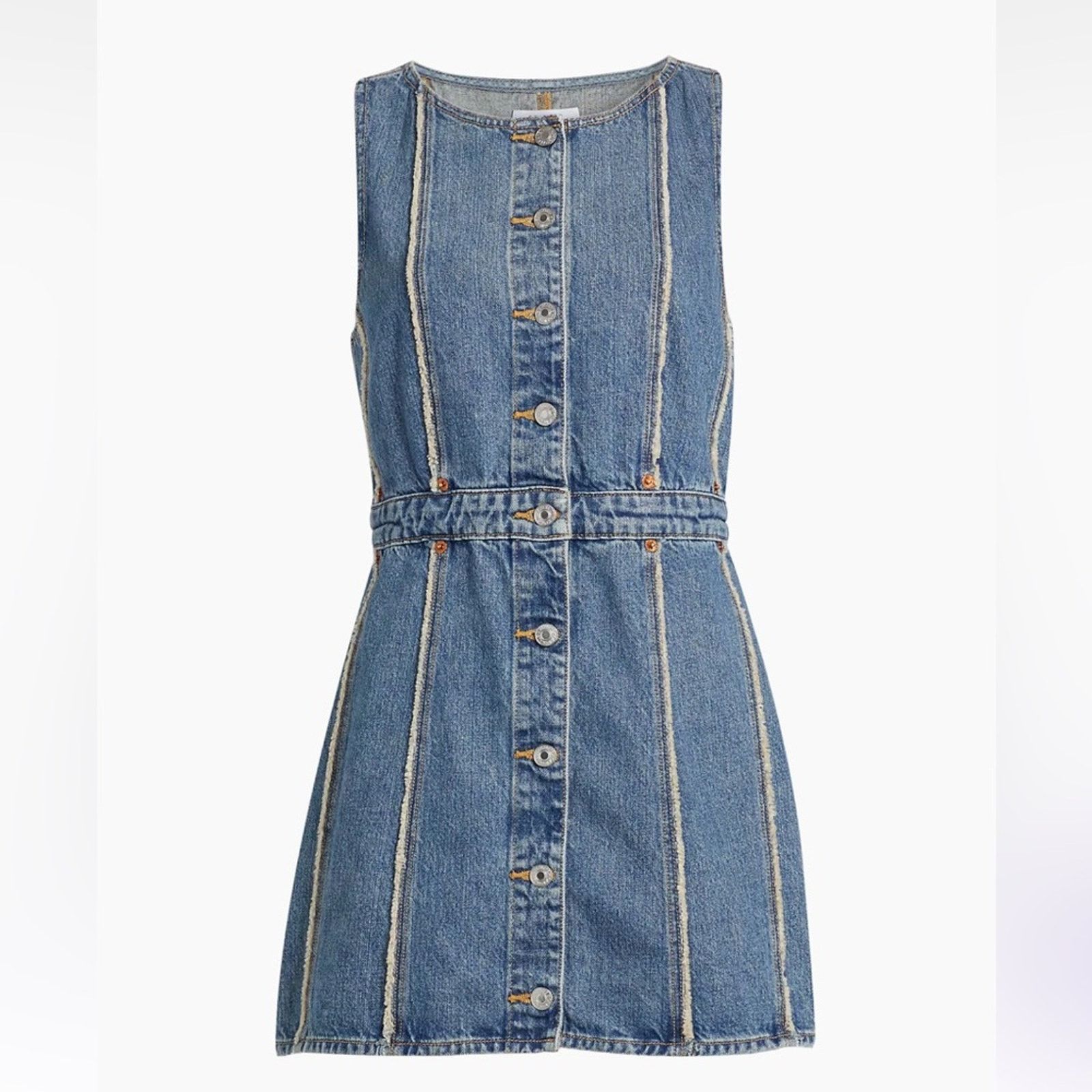 New Re/Done Fray Denim Dress - Small - $425