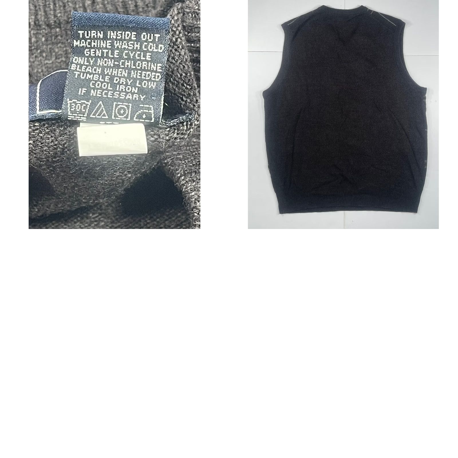 Dockers Dockers Mens V-Neck Multi Color Knit Golf Tennis Sweater Vest Sz L 100% Acrylic Size US L / EU 52-54 / 3 - 8 Thumbnail