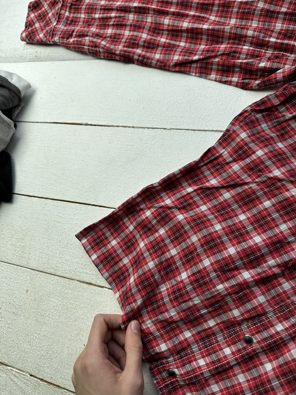 Diesel 🚨VNTG Diesel Avant-garde Shirt very rare RED CHECK BLACK Size US M / EU 48-50 / 2 - 4 Thumbnail