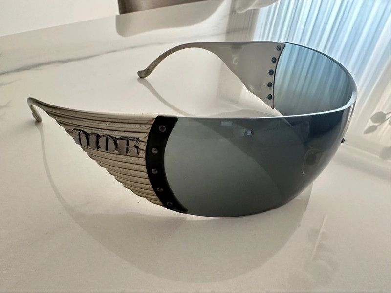 Dior 90s Christian Dior Sunglasses Bike 4 Ski Mask Sport Vintage Size ONE SIZE - 5 Thumbnail