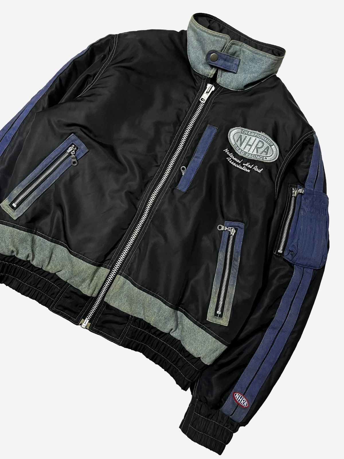Sports Specialties RARE❤️‍🔥NHRA Drag Racing Championship Bomber Jacket Lined Denim Size US M / EU 48-50 / 2 - 4 Thumbnail