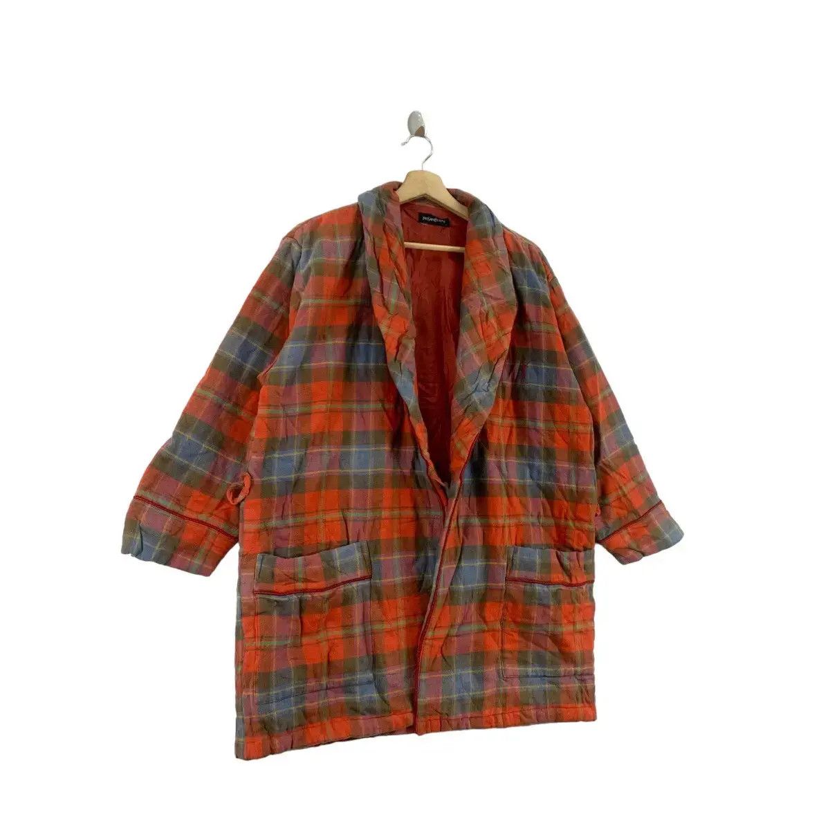 Yves Saint Laurent Vintage YSL YVES SAINT LAURENT PARIS Tartan Oversized Size S / US 4 / IT 40 - 5 Thumbnail