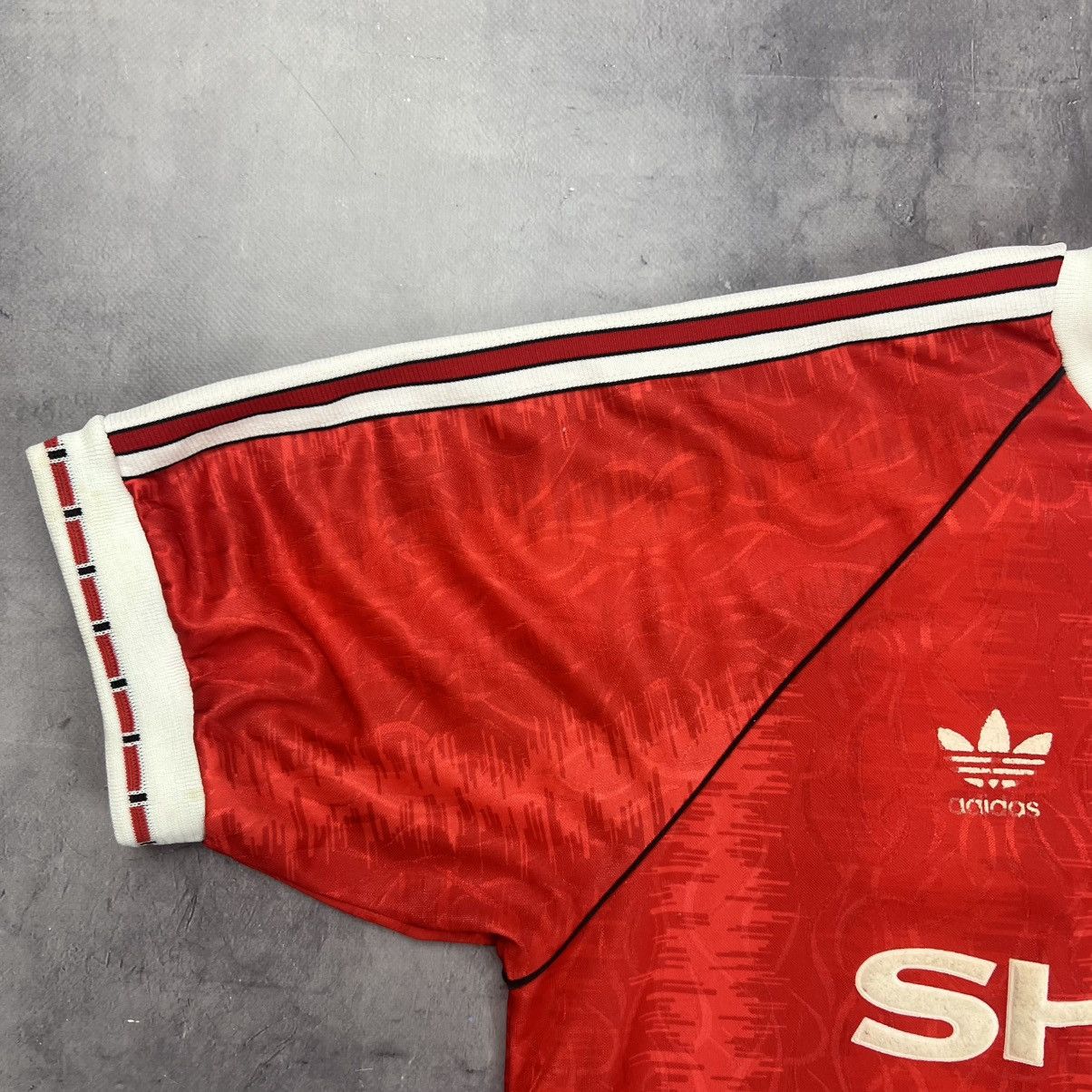 Adidas Rare! Manchester United Adidas 1990 Soccer Jersey Shirt Size US L / EU 52-54 / 3 - 3 Thumbnail