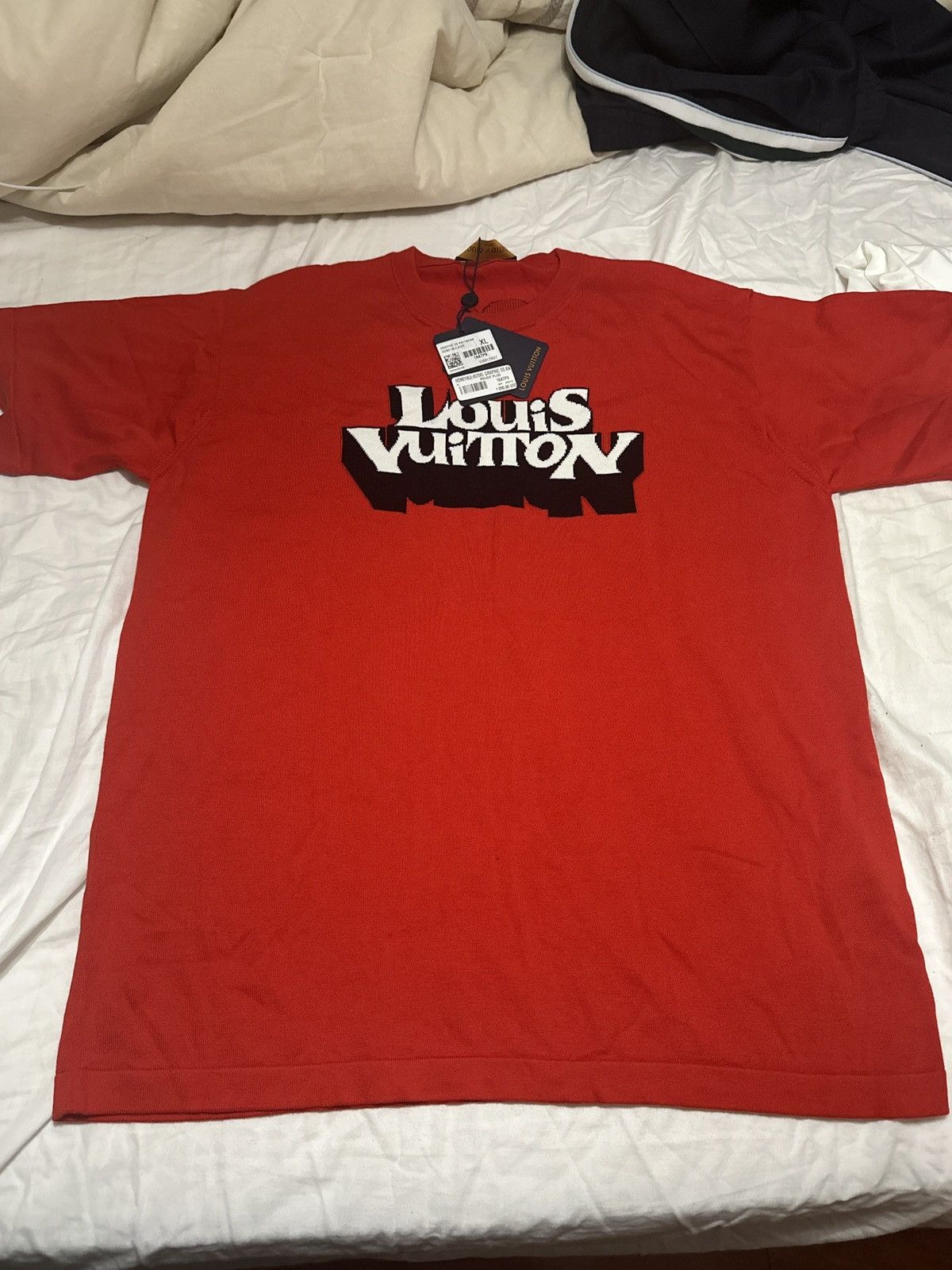 Louis Vuitton Louis Vuitton Graphic Knitwear t-shirt Size US XL / EU 56 / 4 - 1 Thumbnail