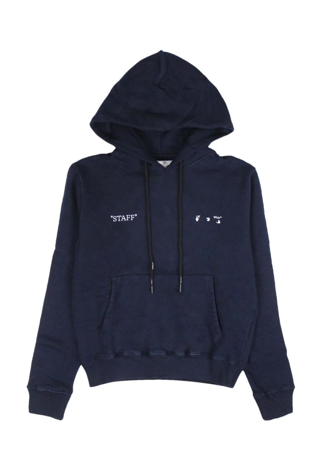 image of Off White Off-White Staff Slim Hoodie 'blue' in Navy/Blue, Men's (Size XL)