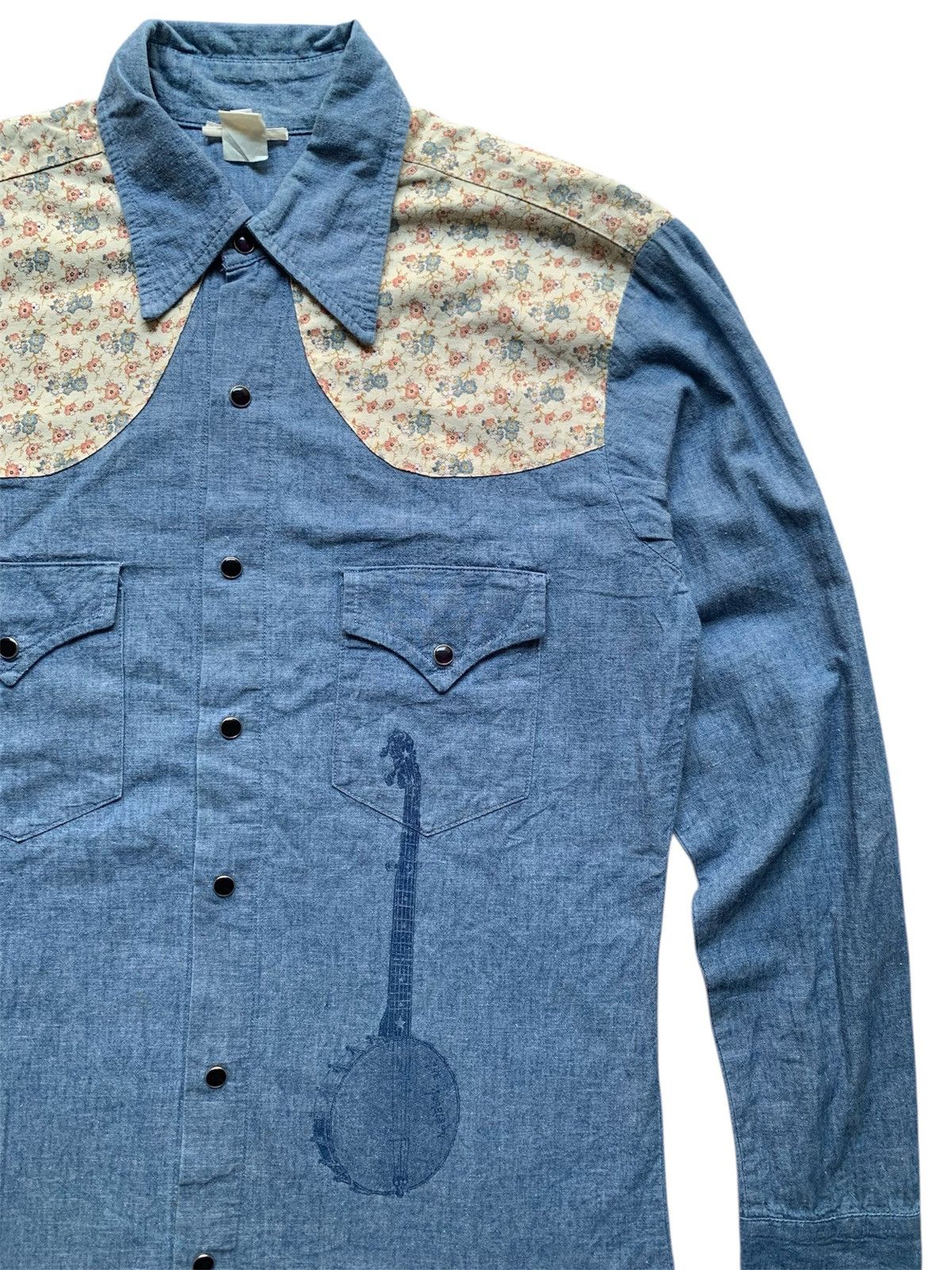 Rockmount Ranch Wear Vintage lockets western shirt with banjo graphic print Size US M / EU 48-50 / 2 - 3 Thumbnail