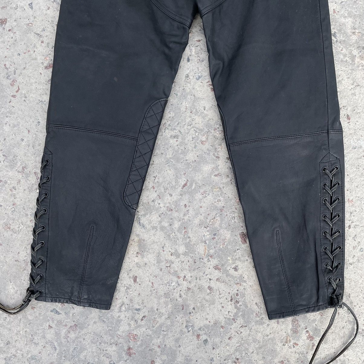 Vintage Vintage Moto Leather Pants 36 Size Y2K 90s USA Hype Japan Size 36" / US 14 / IT 50 - 9 Thumbnail