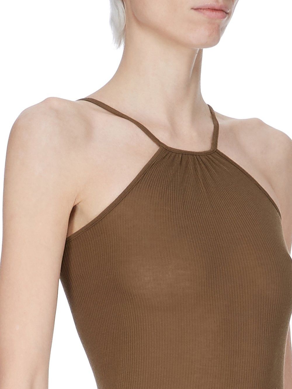 Rick Owens o1y0126 Midi Dress in Brown Size S / US 4 / IT 40 - 4 Thumbnail