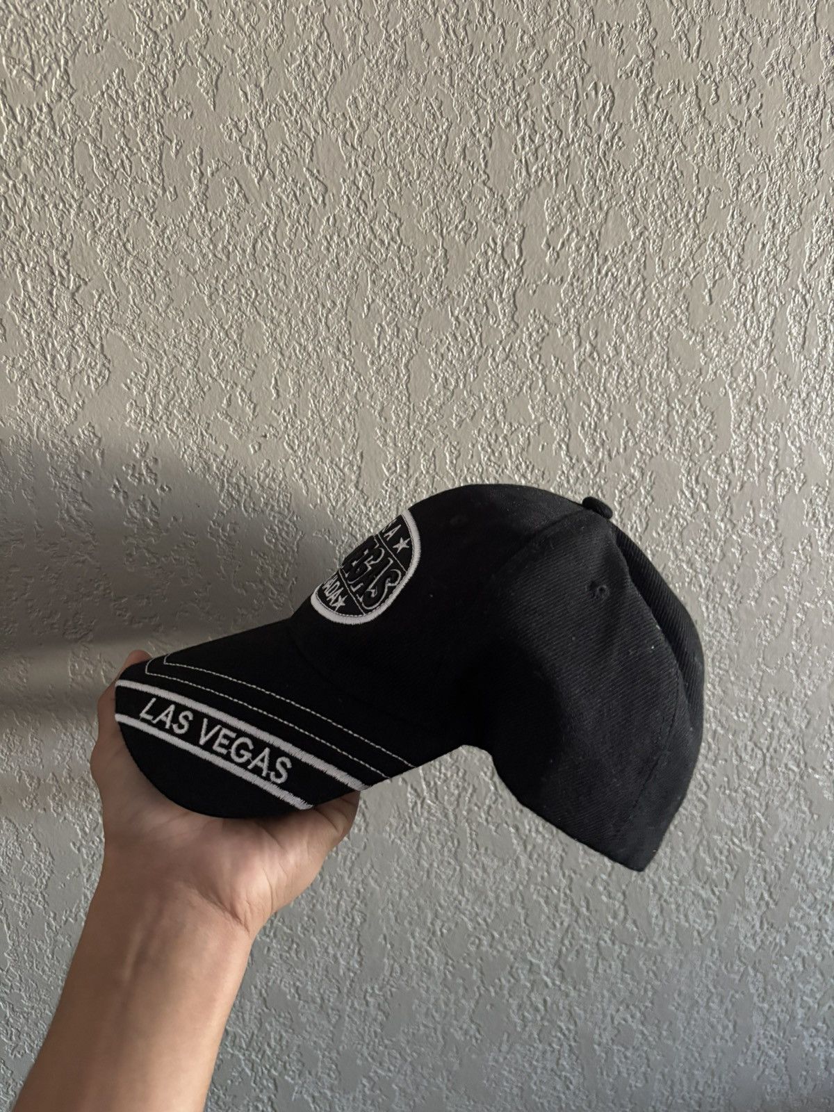 Other Black And White USA Las Vegas Embroidered Dad Hat Size ONE SIZE - 3 Thumbnail