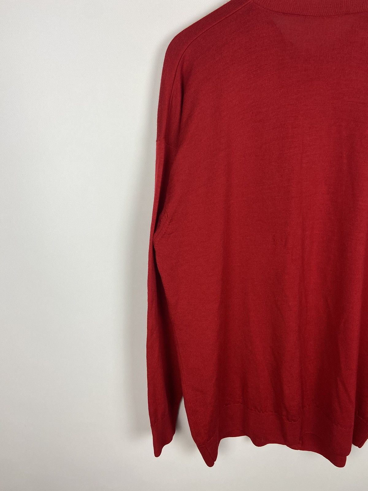 Burberry × Vintage Vintage Burberrys Wool Cardigan Gold Buttons Knitwear Size L / US 10 / IT 46 - 14 Thumbnail