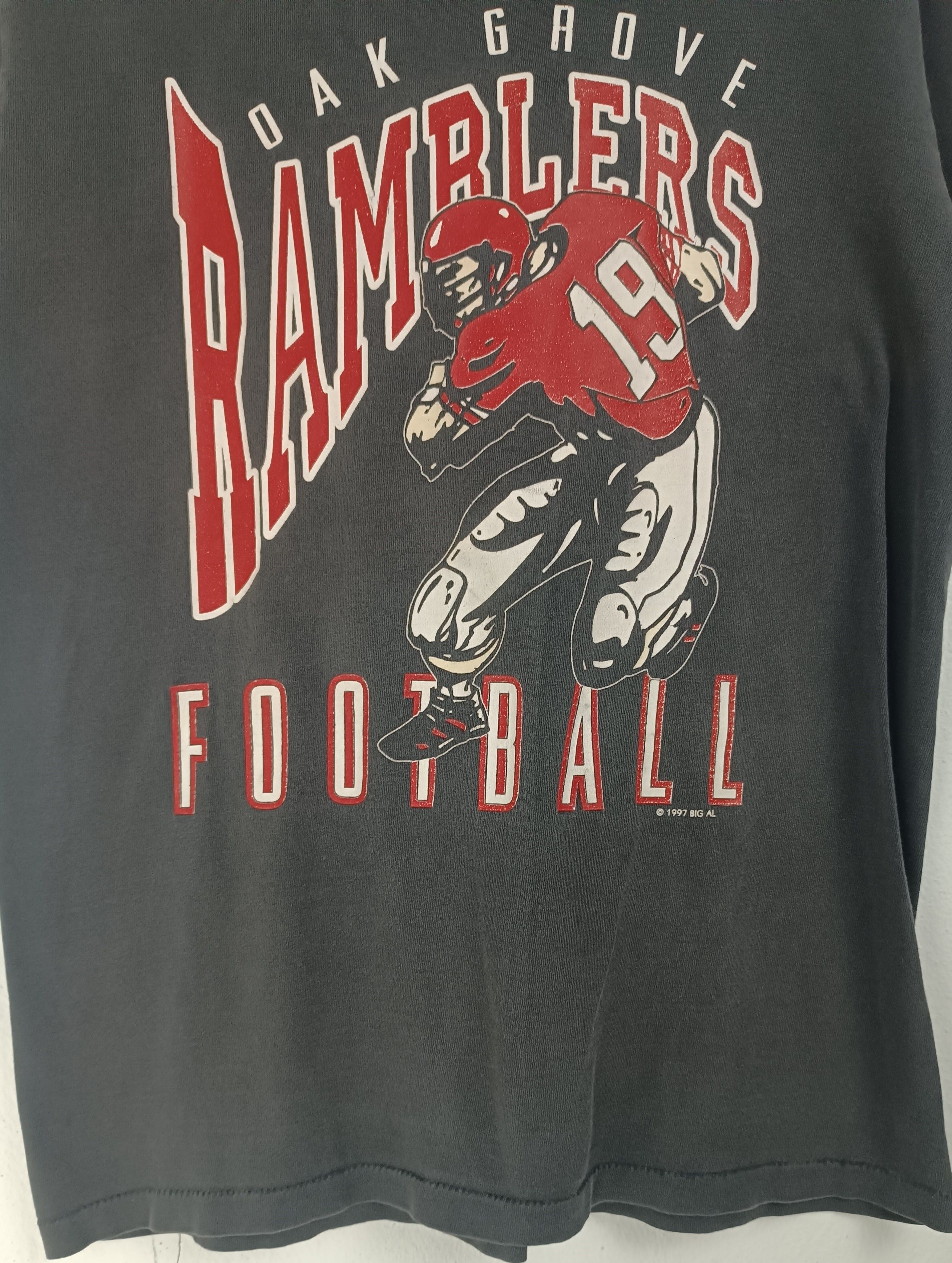 NFL VINTAGE '97 OAK GROVE RAMBLERS FOOTBALL RAZORBACKS TEE Size US S / EU 44-46 / 1 - 8 Thumbnail