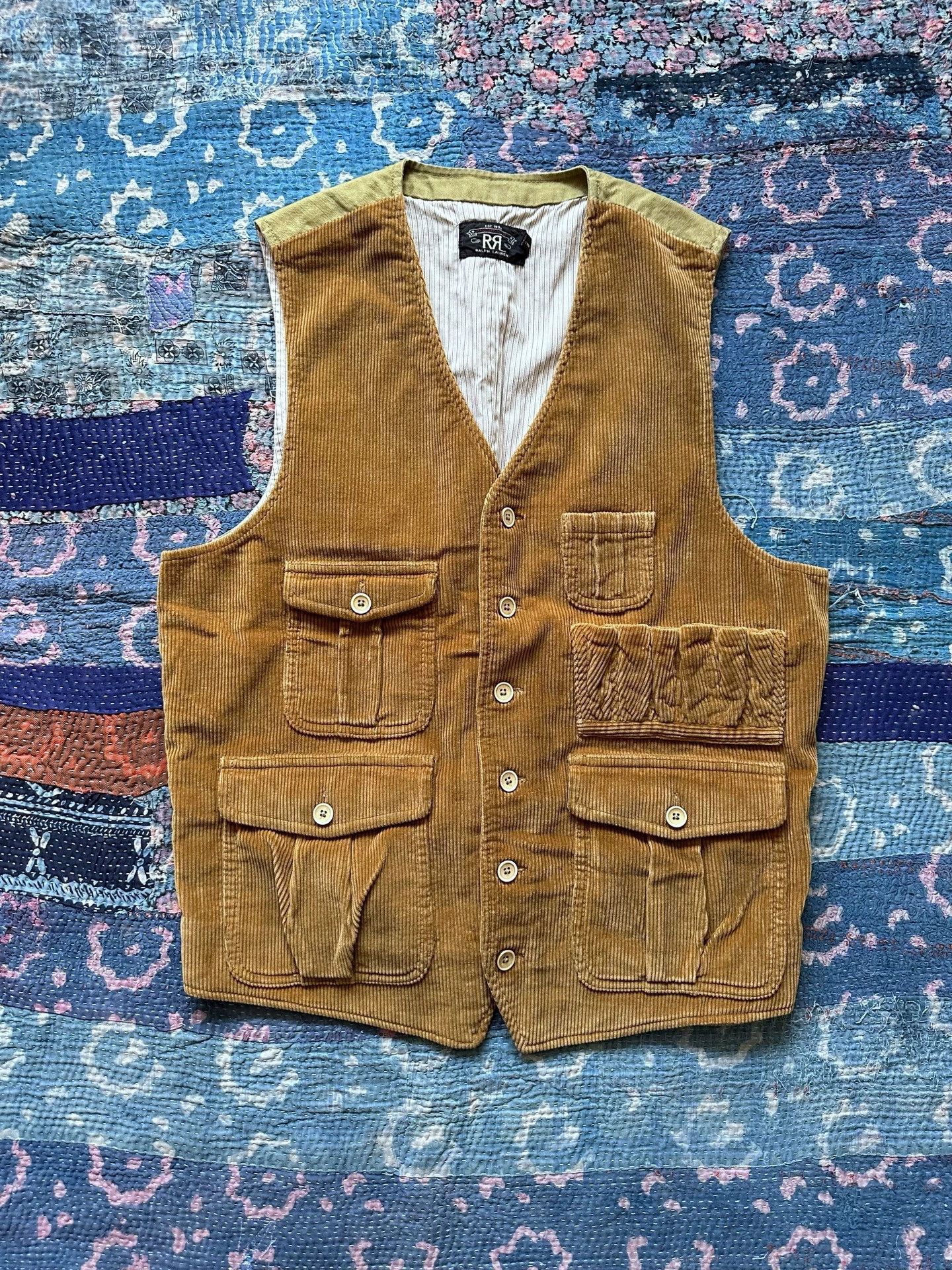 RRL Ralph Lauren RRL Corduroy Hunting Vest M Vintage Size US M / EU 48-50 / 2 - 1 Thumbnail