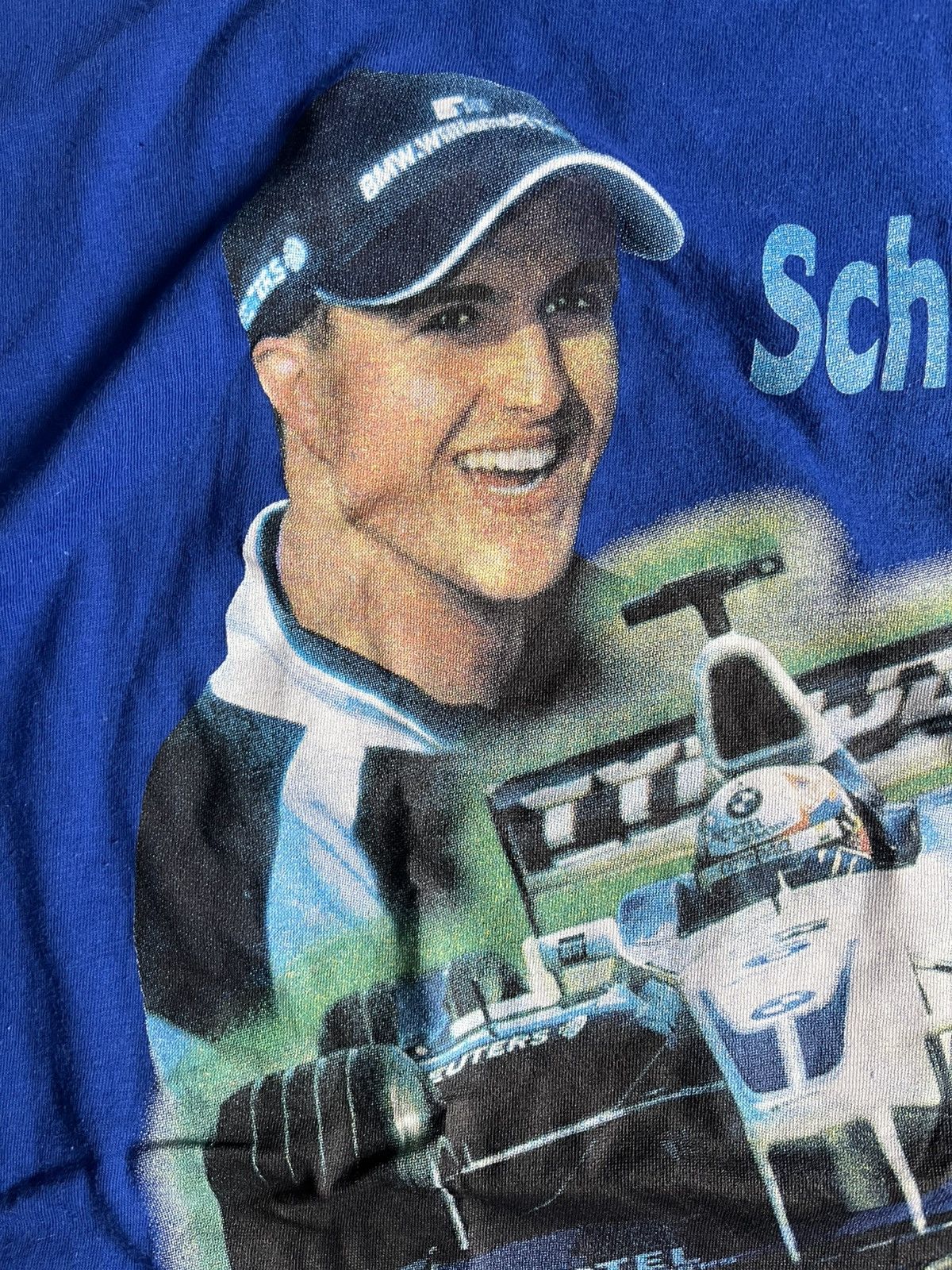 Formula 1 × Vintage Vintage 90s Ralf Schumacher BMW Williams F1 Racing Team Tee Size US XXL / EU 58 / 5 - 3 Thumbnail
