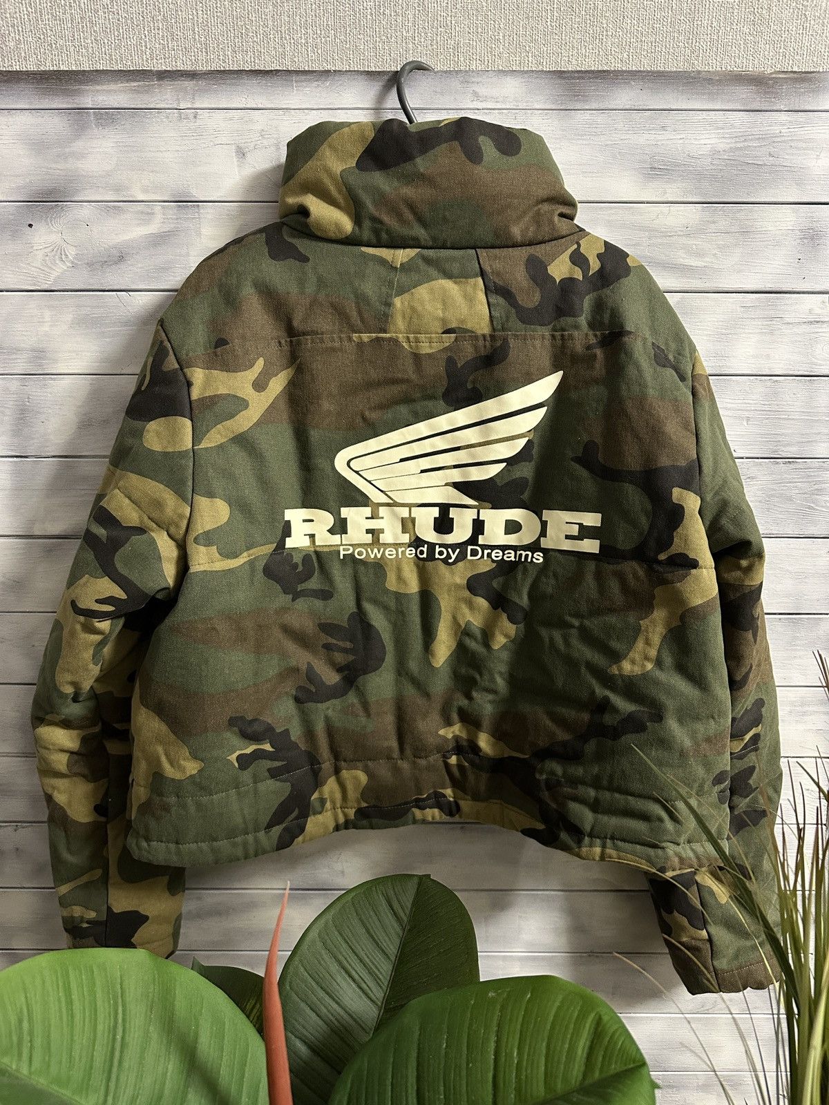 Pre-owned Japanese Brand Rhude Camo Bomber Japan Style In Multi