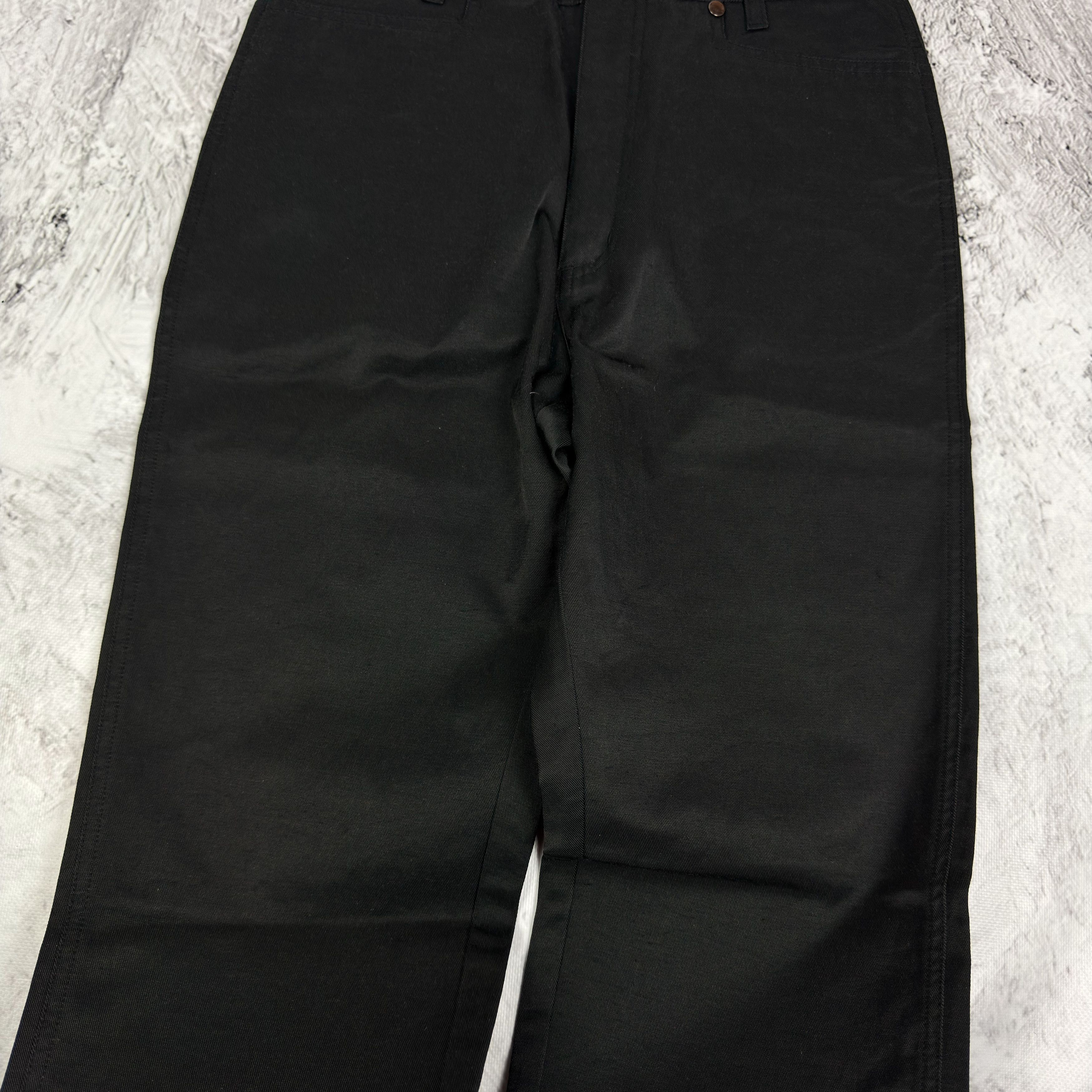 Harley Davidson Harley-Davidson Women's Black Cotton Straight Leg Pants 6 Size 28" / US 6 / IT 42 - 4 Thumbnail