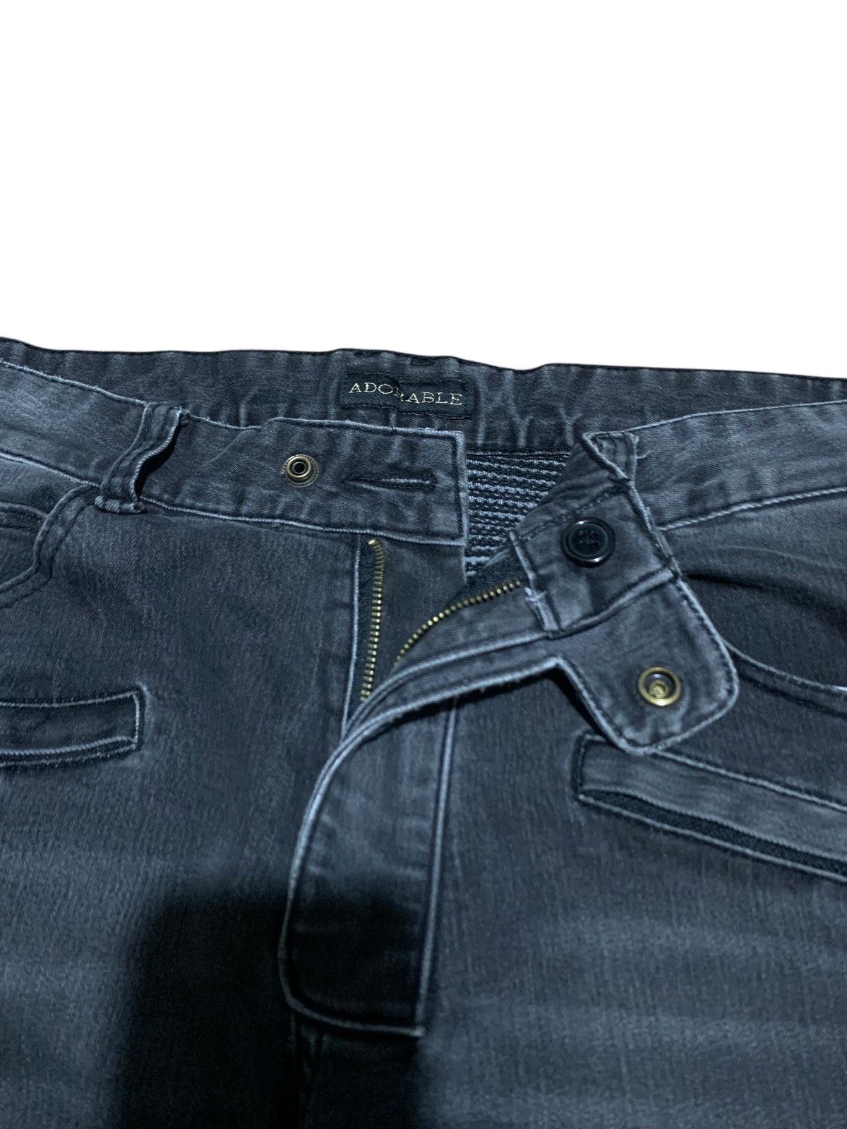 If Six Was Nine × Japanese Brand × Le Grande Bleu (L.G.B.) Adorable skinny biker denim jeans like balmain Size US 34 / EU 50 - 4 Thumbnail