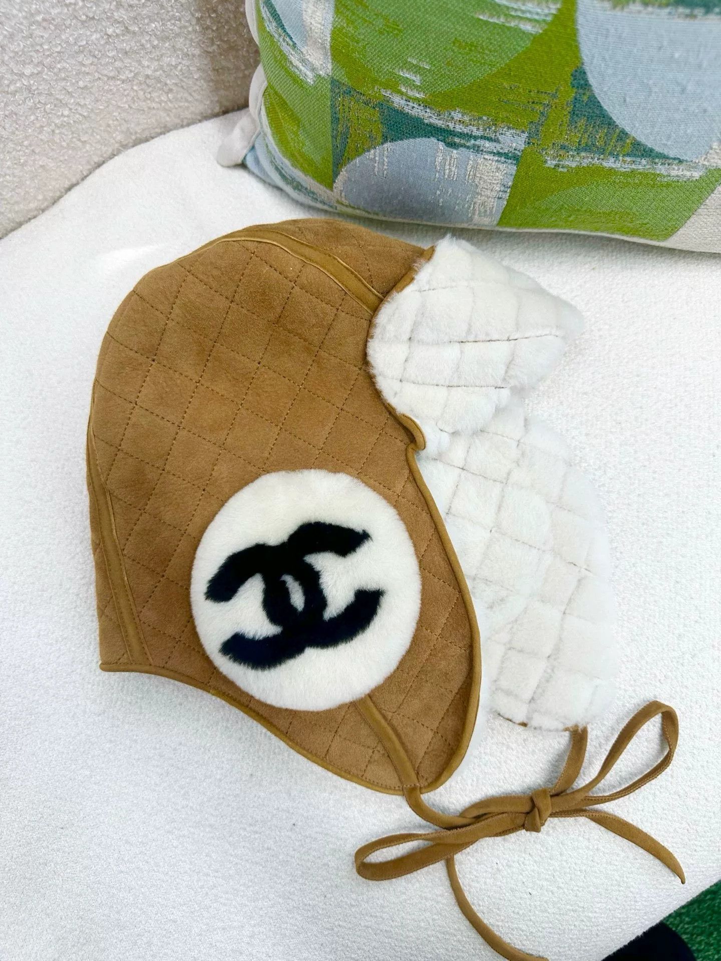 Chanel Brown Suede Mao Cap