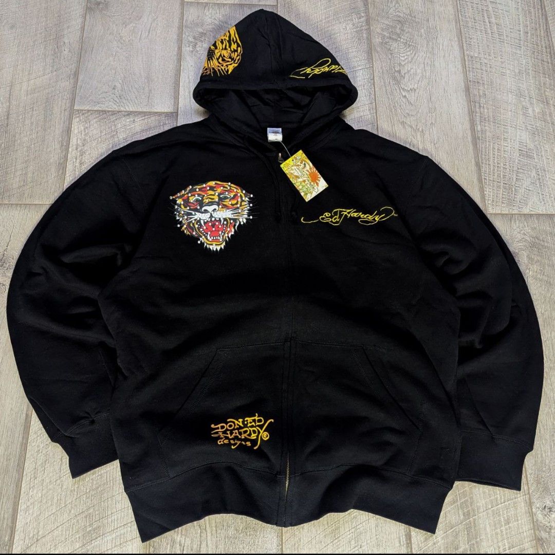 Ed Hardy NEW ED HARDY ZIP-UP by Christian Audigier FAST SALE Size US XL / EU 56 / 4 - 2 Thumbnail