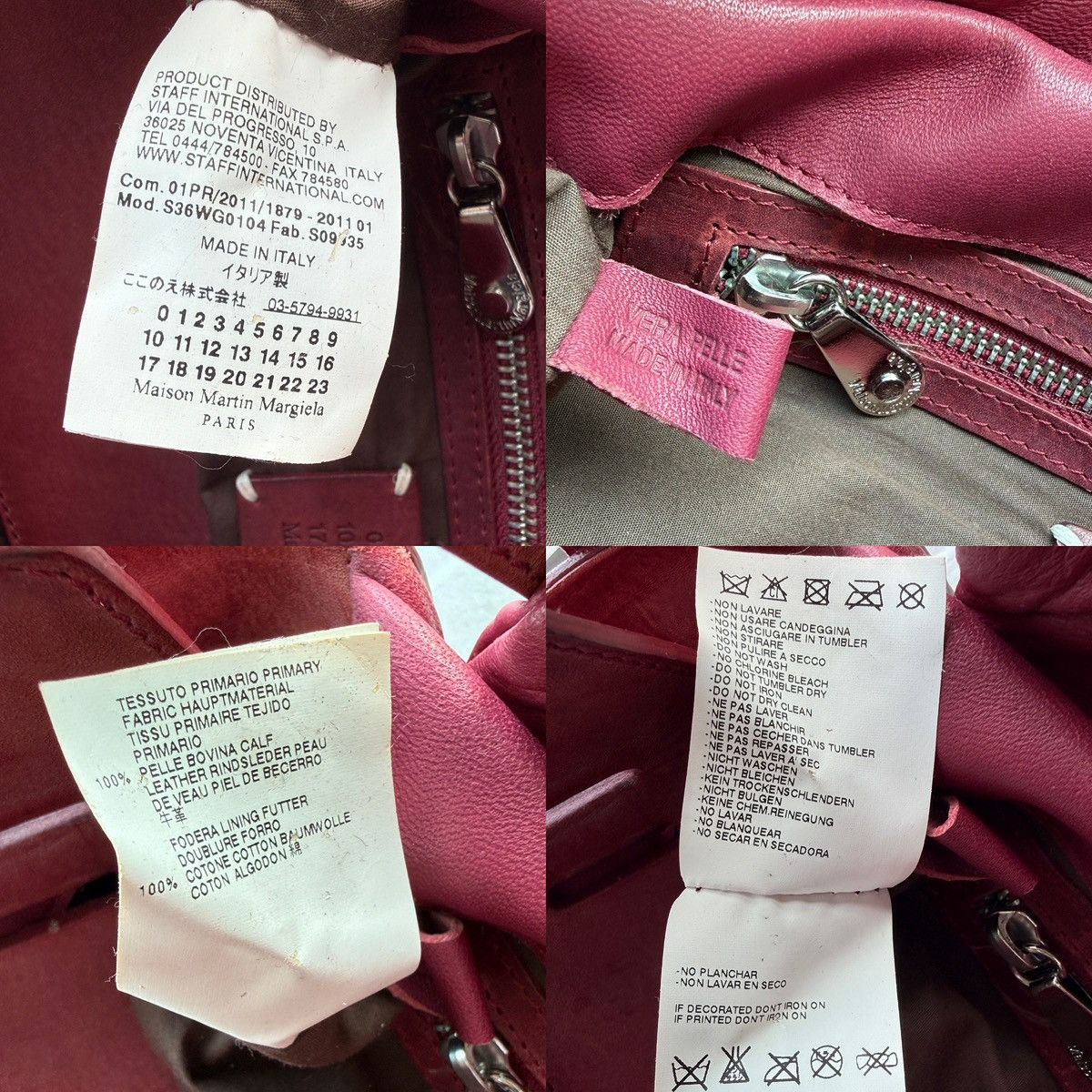 Maison Margiela Early MARTIN MARGIELA 11 Italy Made Goat Leather Handbag Size ONE SIZE - 10 Thumbnail