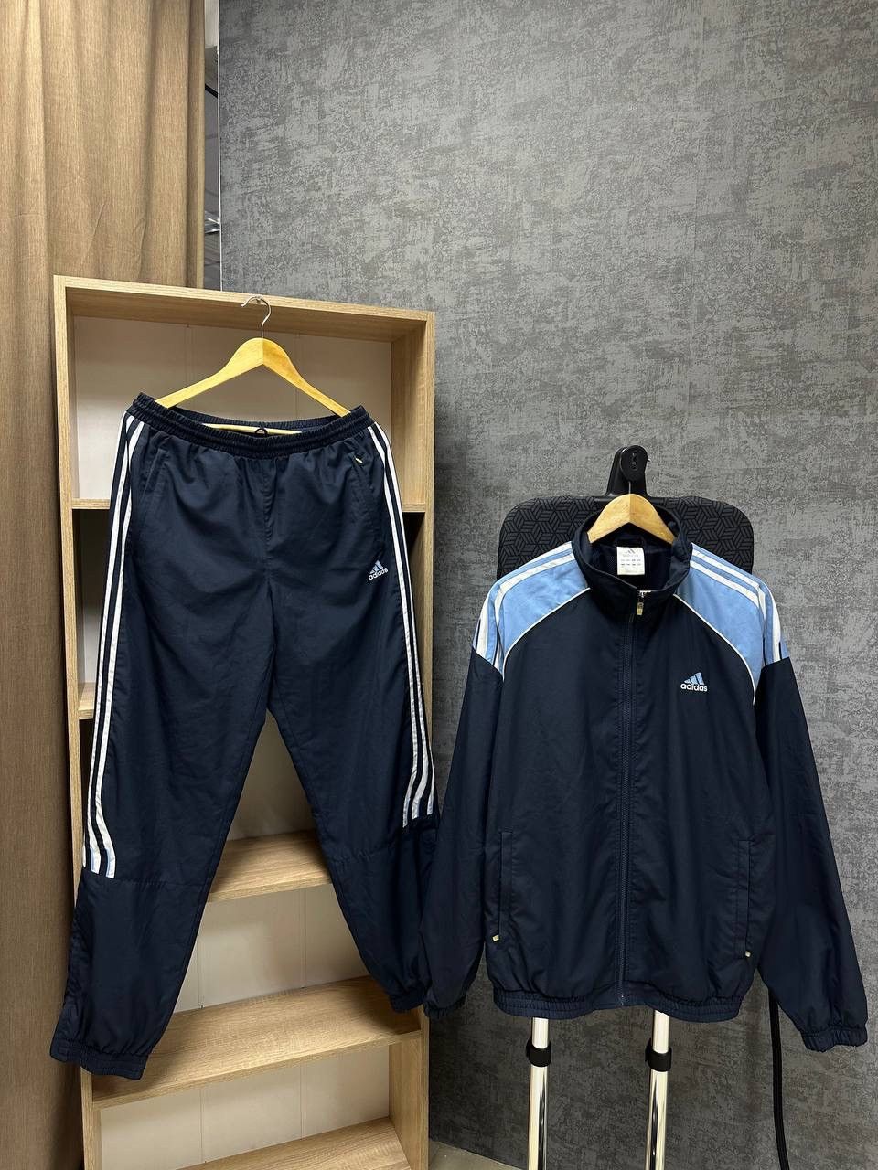 Adidas × Vintage Vintage Adidas Sporstwear Drill Tracksuit Size US M / EU 48-50 / 2 - 2 Thumbnail