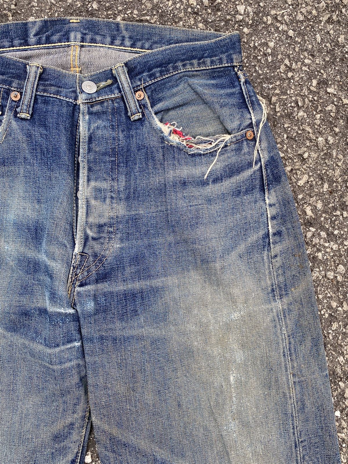Japanese Brand × Pherrow's Vintage 90’s Pherrows Japan Washed Blue Selvedge Denim Size US 29 - 9 Thumbnail