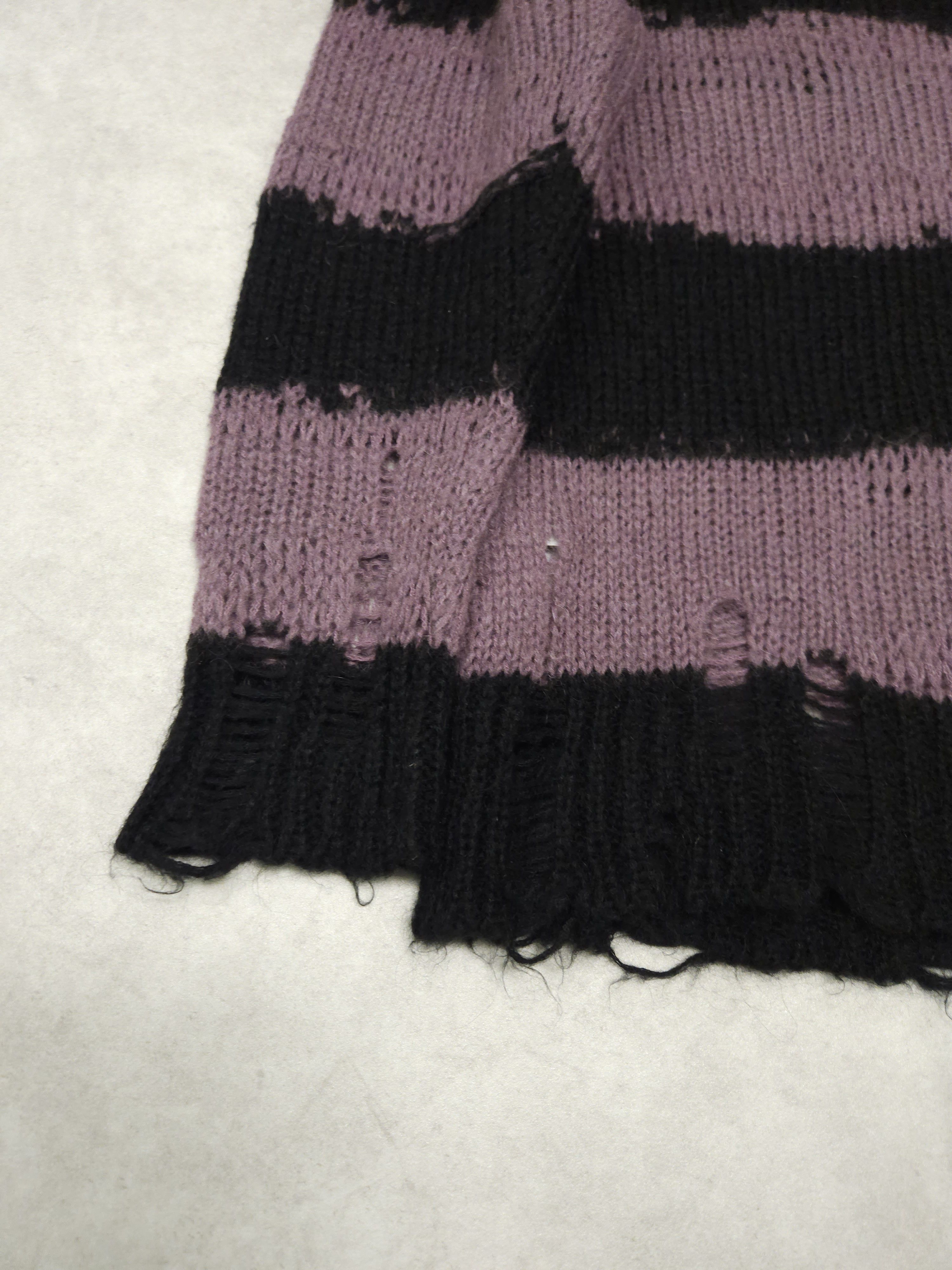Acne Studios Acne studios distressed striped mohair knit Size US M / EU 48-50 / 2 - 11 Thumbnail