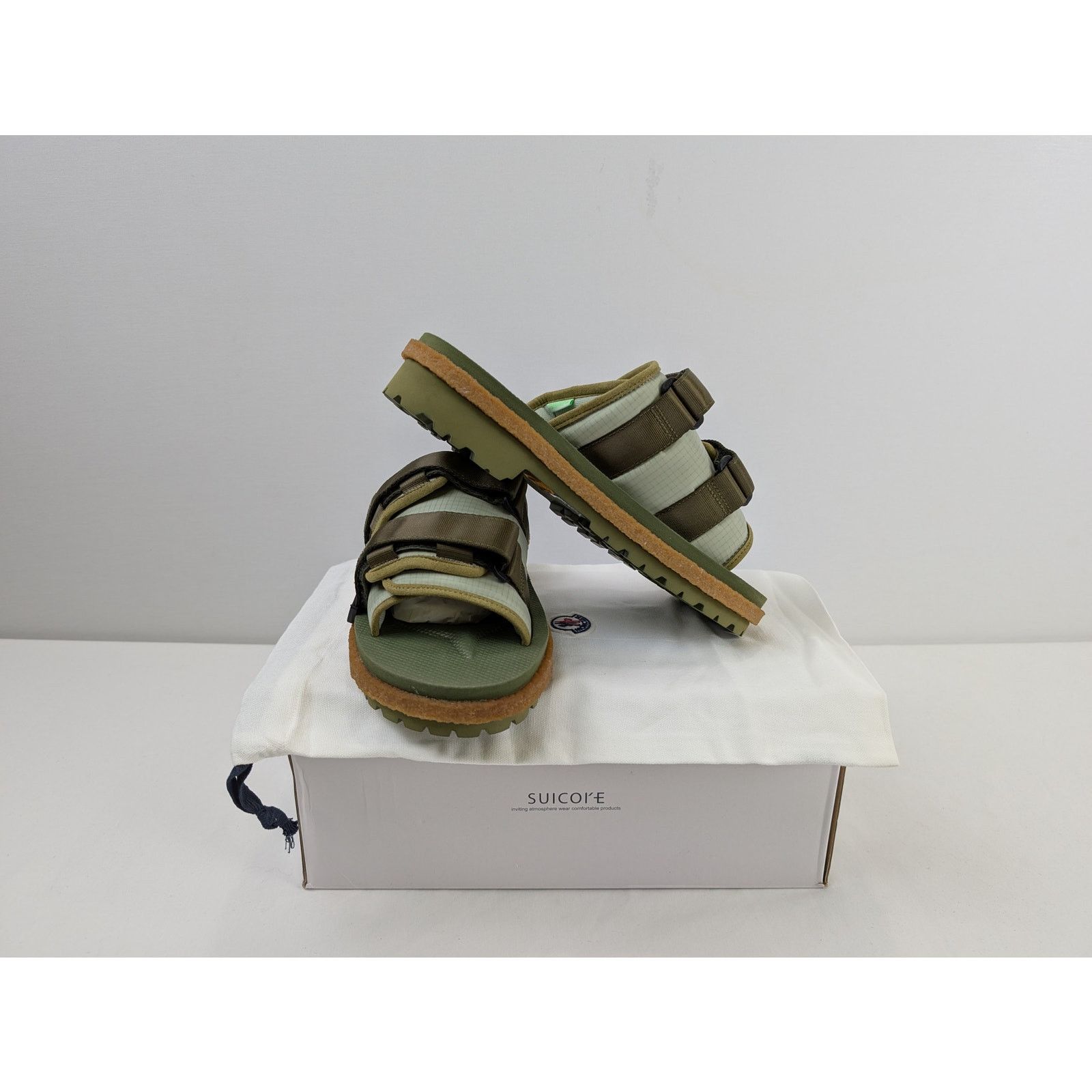 Moncler × Suicoke o1rshd1 Q:2 / Slide Slippers in Green Size US 8 / EU 41 - 18 Thumbnail