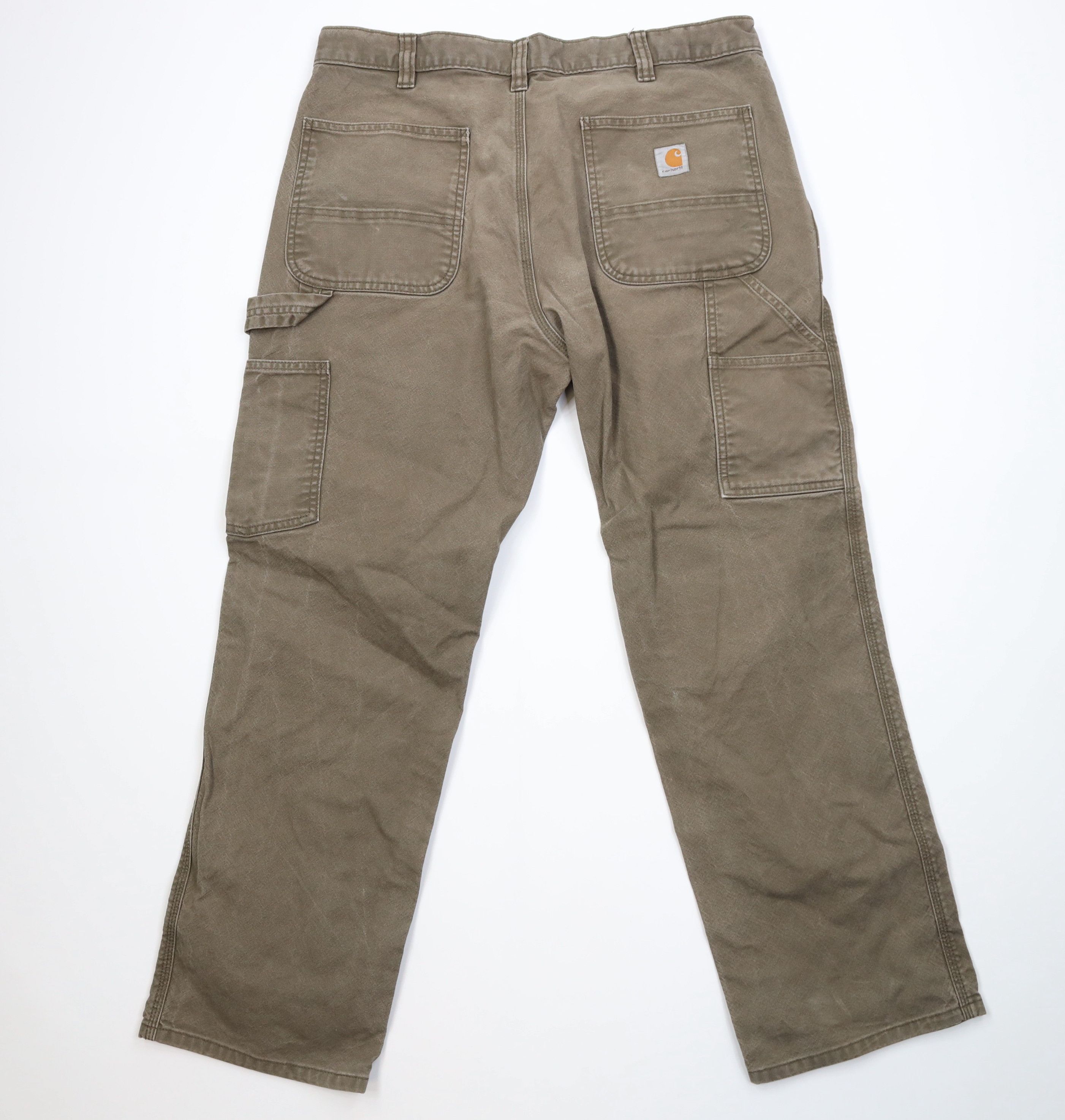 Carhartt Vintage Y2K Carhartt Canvas Relaxed Wide Leg Dungaree Pants Size US 36 / EU 52 - 9 Thumbnail