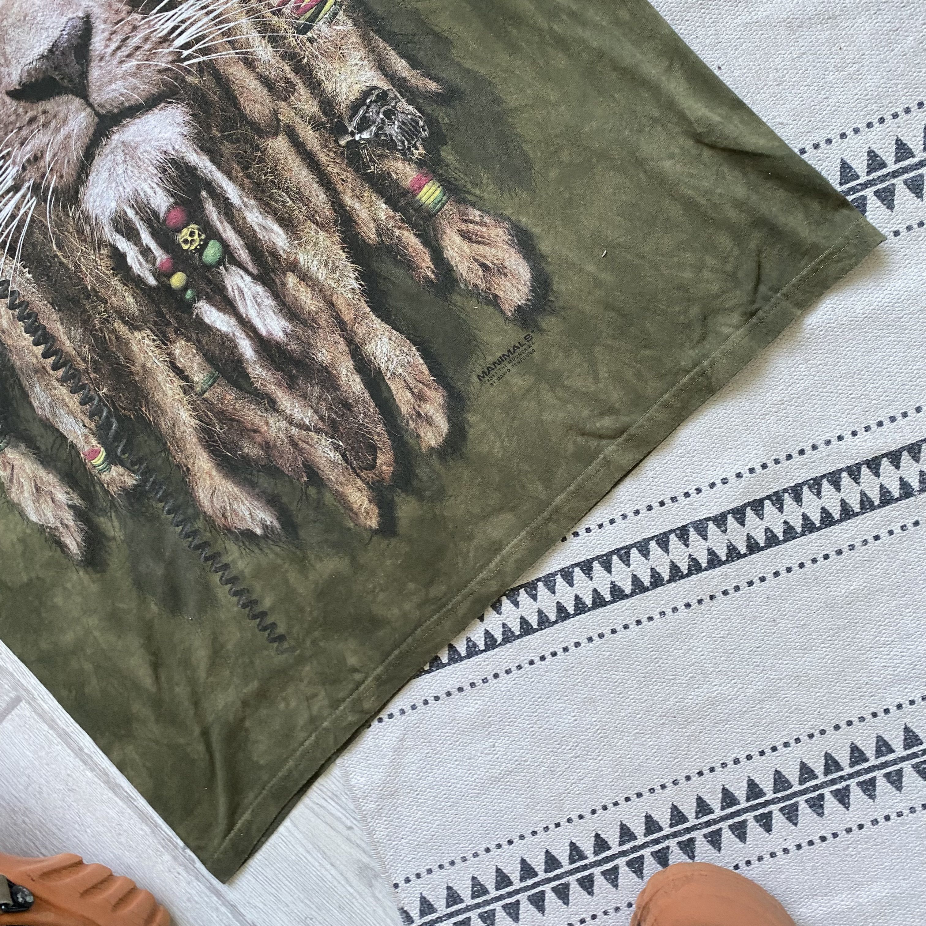 Bob Marley Vintage Rasta Lion tee Y2K Jamaica Bob Marley Animal t-shirt Size US L / EU 52-54 / 3 - 3 Thumbnail