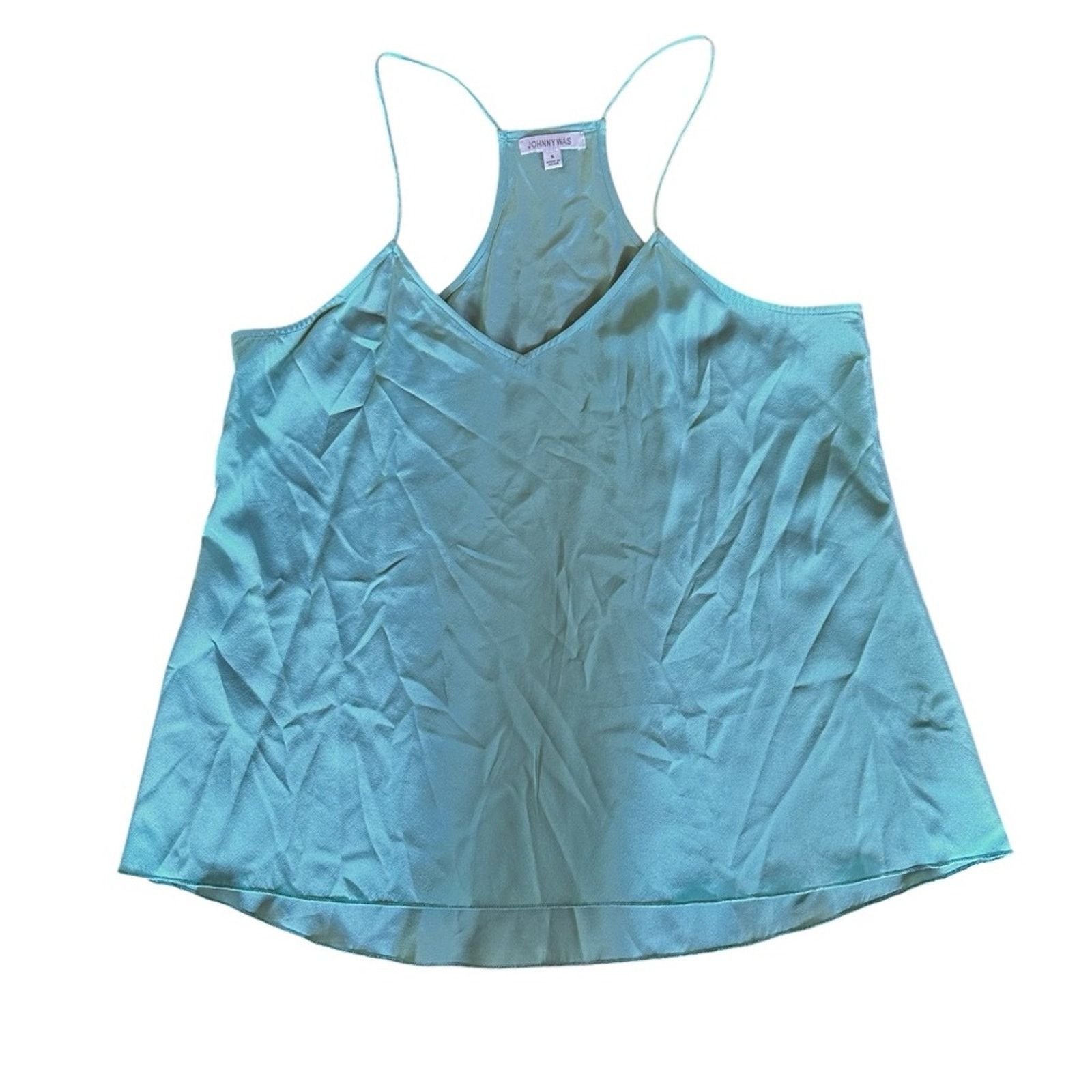 Johnny Was Johnny Was Etta Silk Cami Tank – Robin’s Egg Blue – Size S Size S / US 4 / IT 40 - 5 Thumbnail