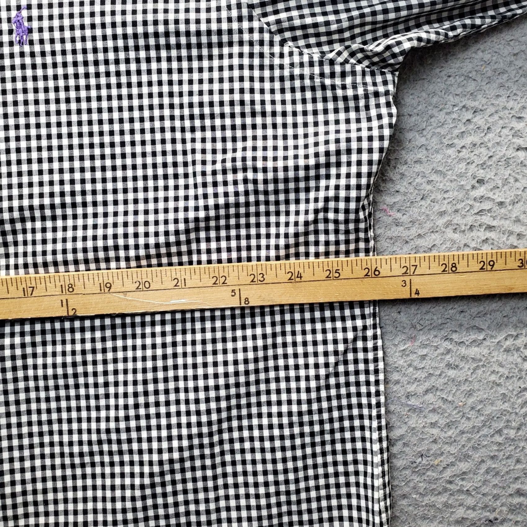 Ralph Lauren VINTAGE Ralph Lauren Dress Shirt Mens XXL Multi Gingham Pony Logo Button Down Size 48R - 4 Thumbnail