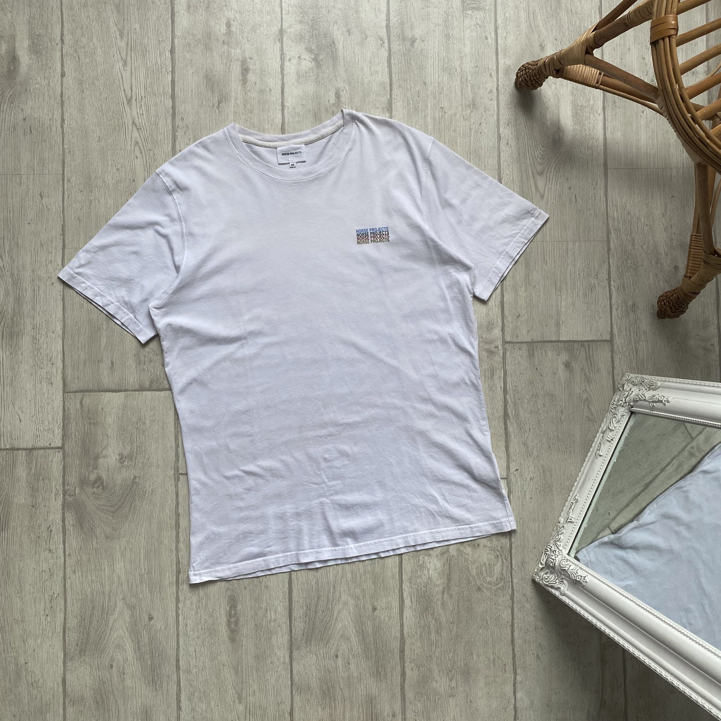 T-Shirt Norse Projects Rayé Blanc - Taille M