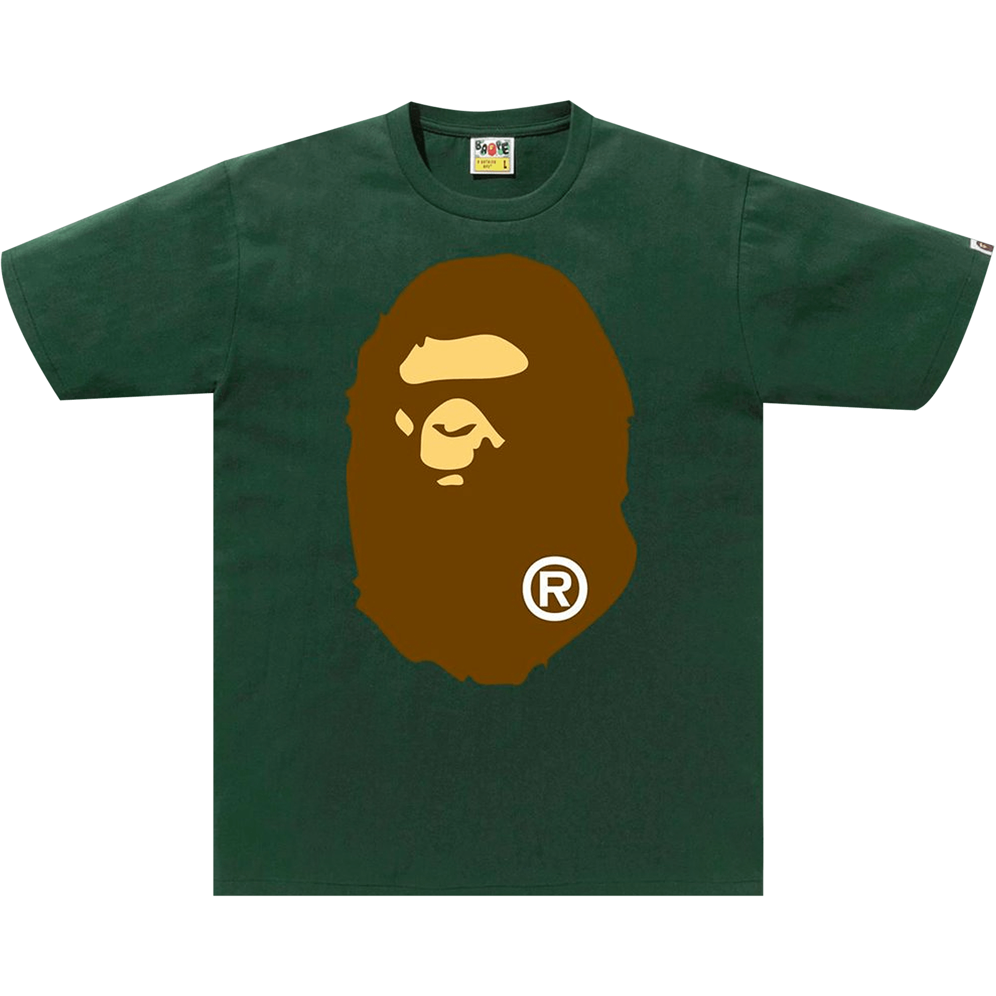 image of Bape Big Ape Head Tee Green, Men's (Size XL)