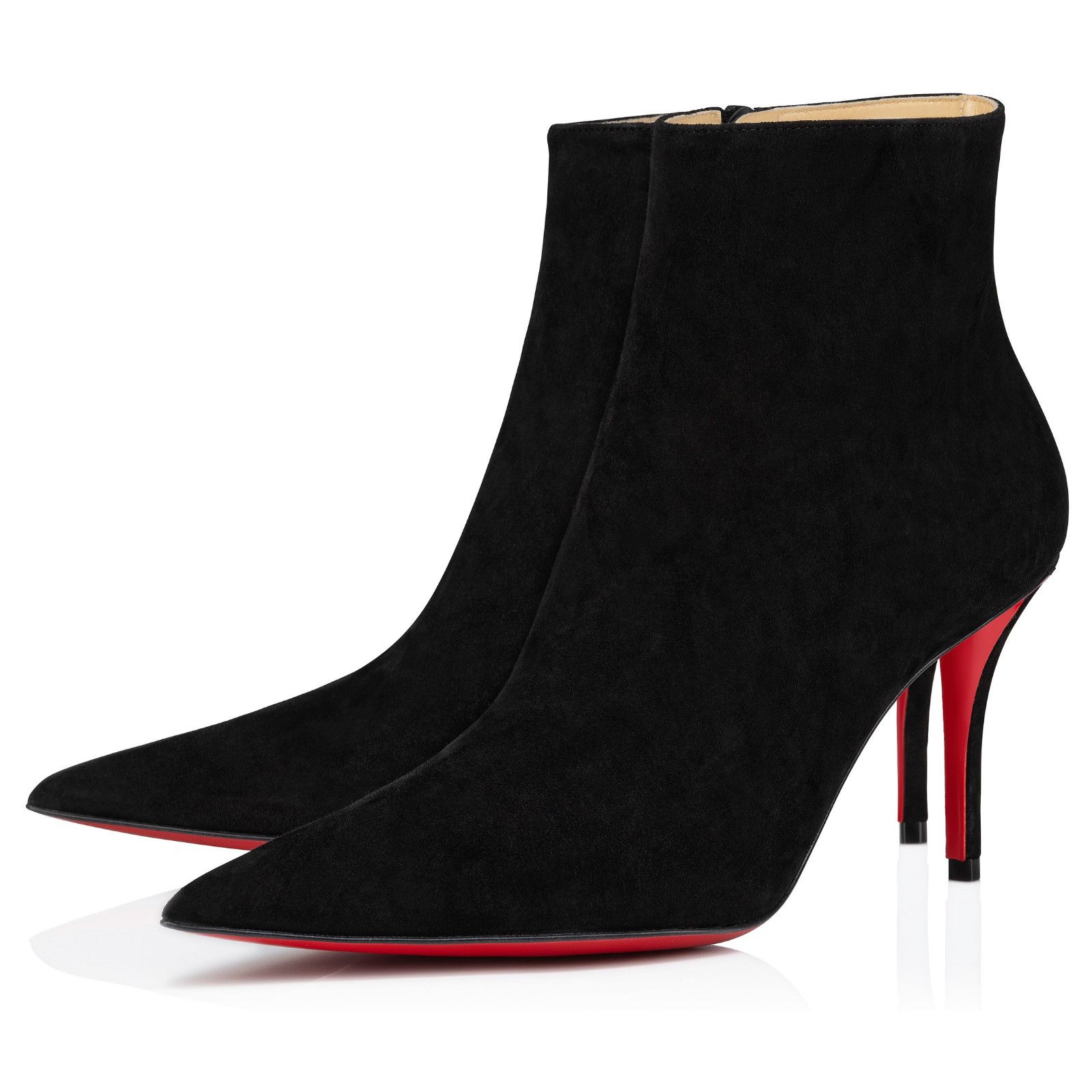 Christian Louboutin Christian Louboutin So Apostropha Booty 80 Black Suede Size US 7 / IT 37 - 1 Thumbnail