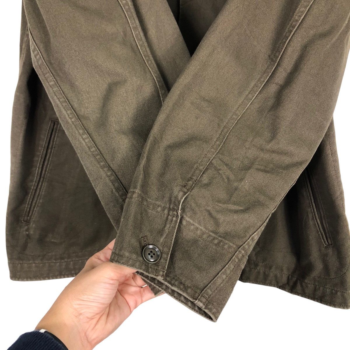Japanese Brand 🔥Vtg Hikory Chore Jacket Worker Uniqlo Japan Issey Miyake Size US M / EU 48-50 / 2 - 13 Thumbnail