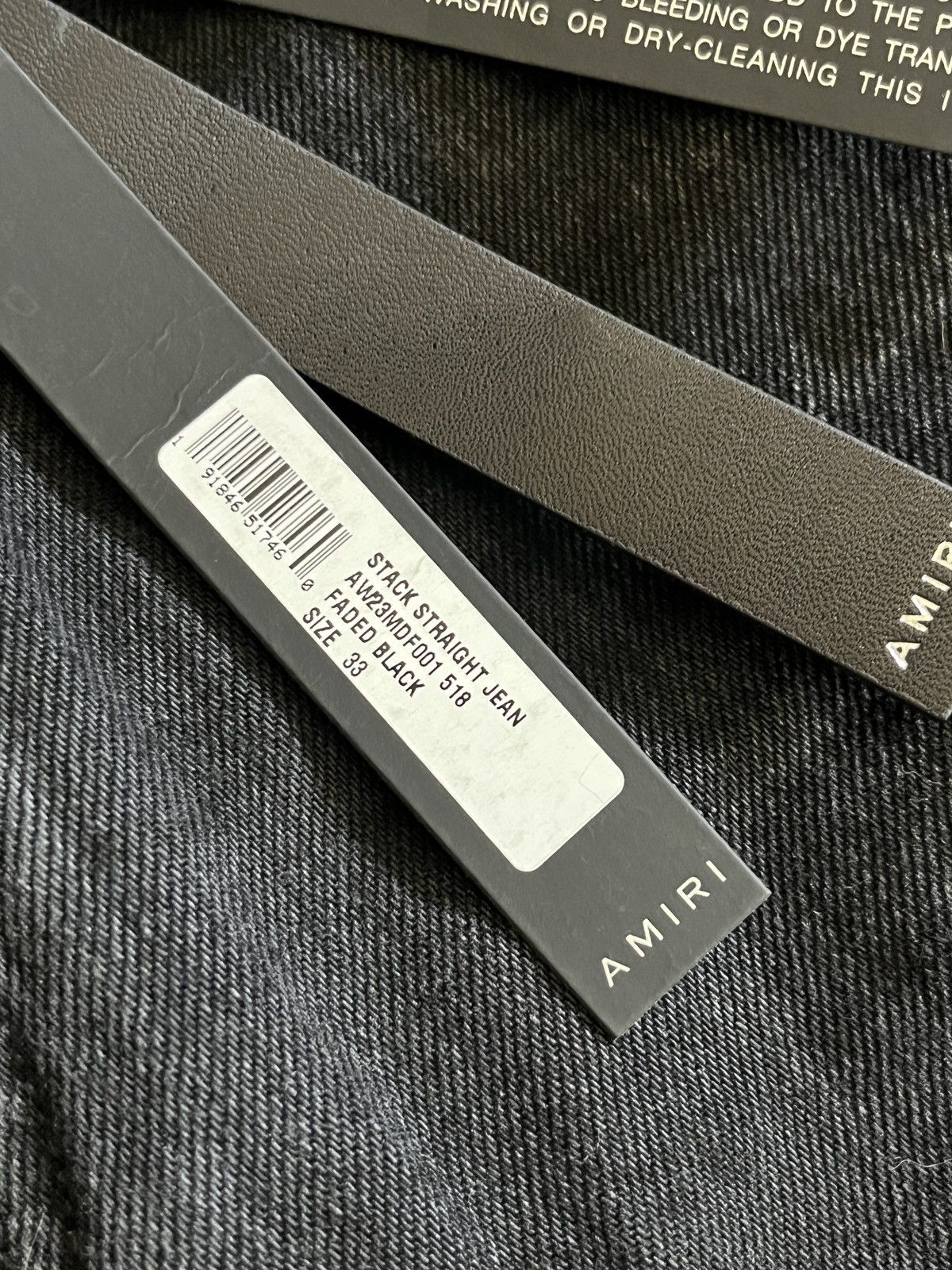 Amiri AMIRI Stack Straight Denim Jeans sz33 Size US 33 - 6 Thumbnail