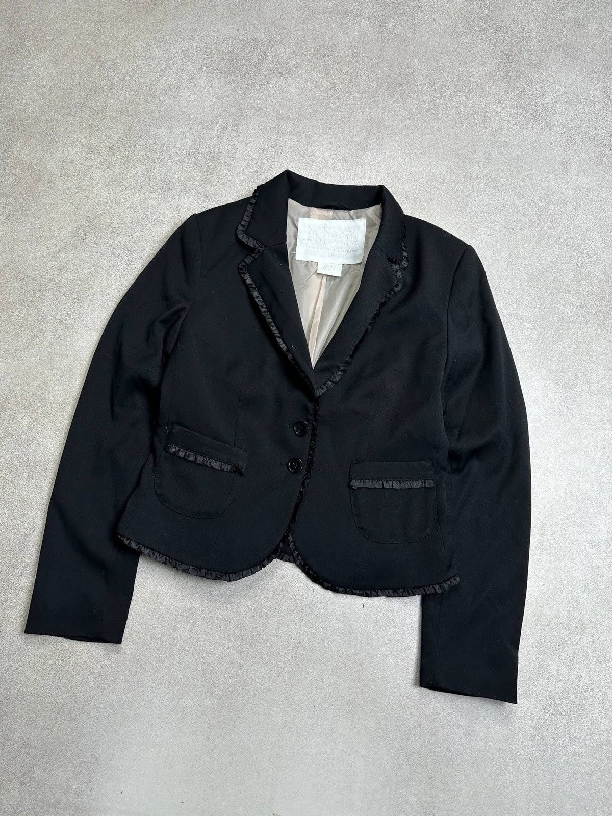 H&M × Maison Margiela Vintage Maison Margiela x H&M Womans Black Blazer Jacket S Size S / US 4 / IT 40 - 2 Thumbnail