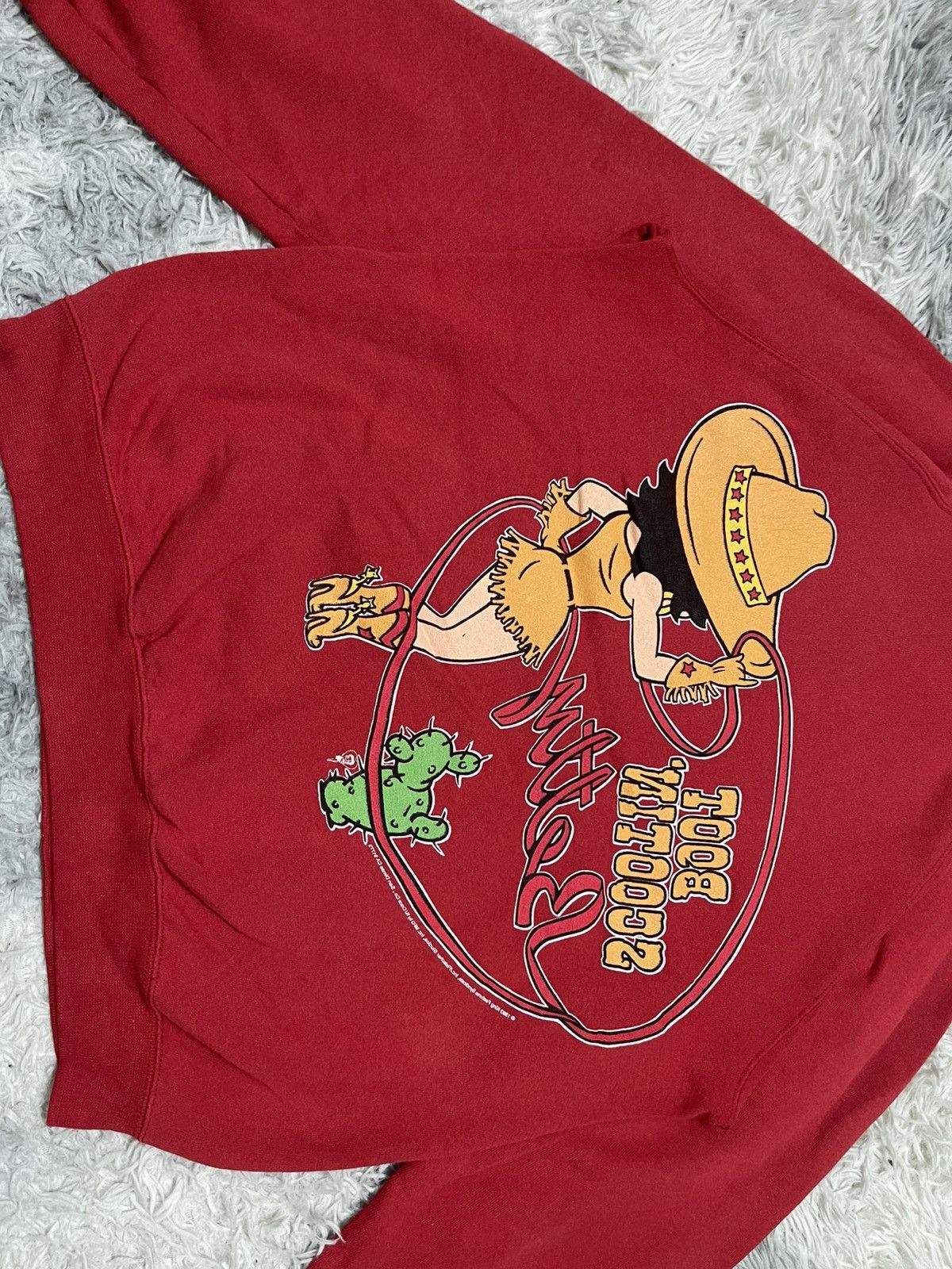Vintage 1993 BETTY BOOP COWBOY MIRROR PRINT SWEATSHIRT RARE DESIGN Size US M / EU 48-50 / 2 - 14 Thumbnail