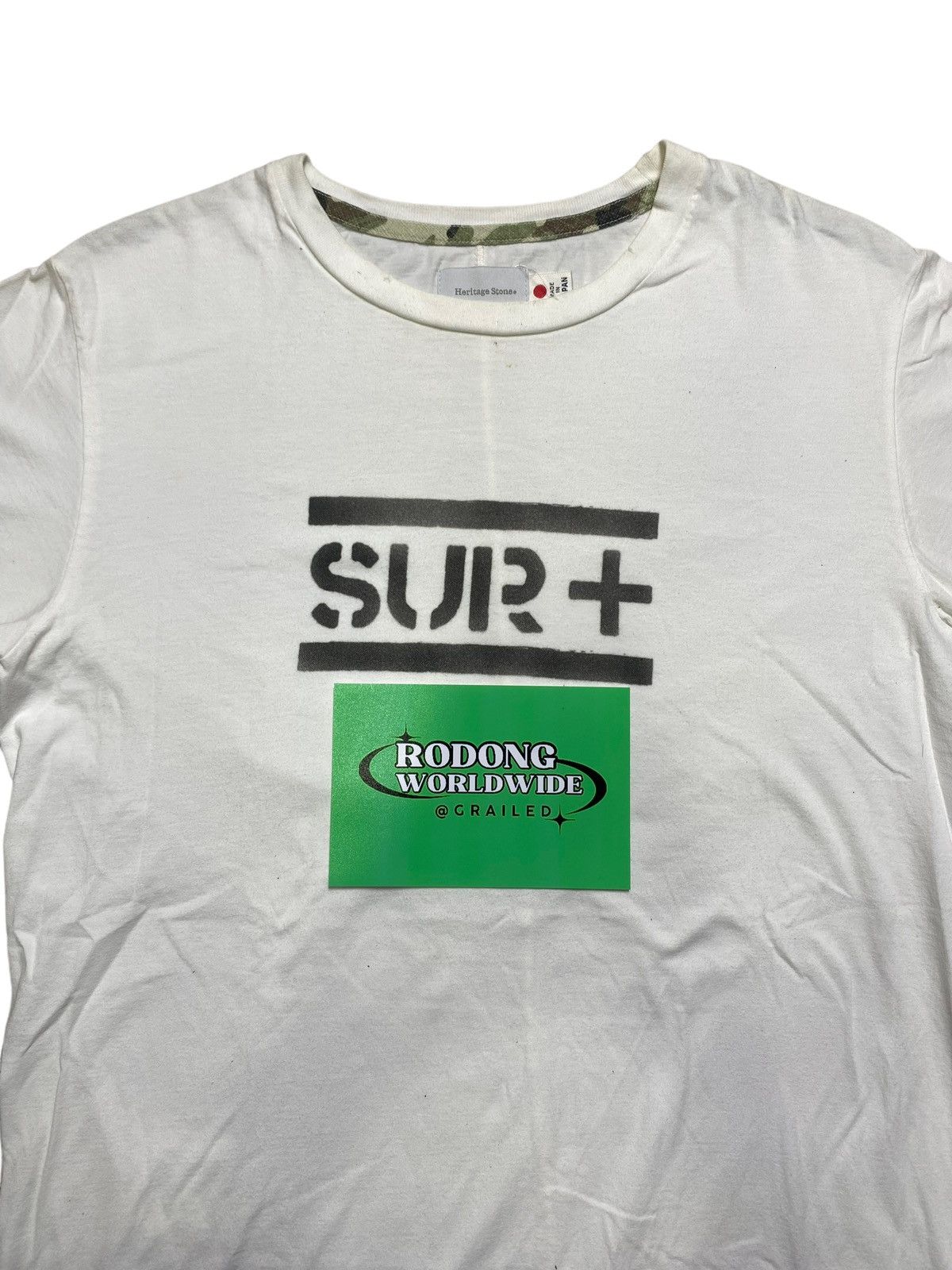 Vintage VINTAGE HERITAGE STONE JAPANESE BRAND SUR+ SPELLOUT TEE Size US M / EU 48-50 / 2 - 2 Thumbnail