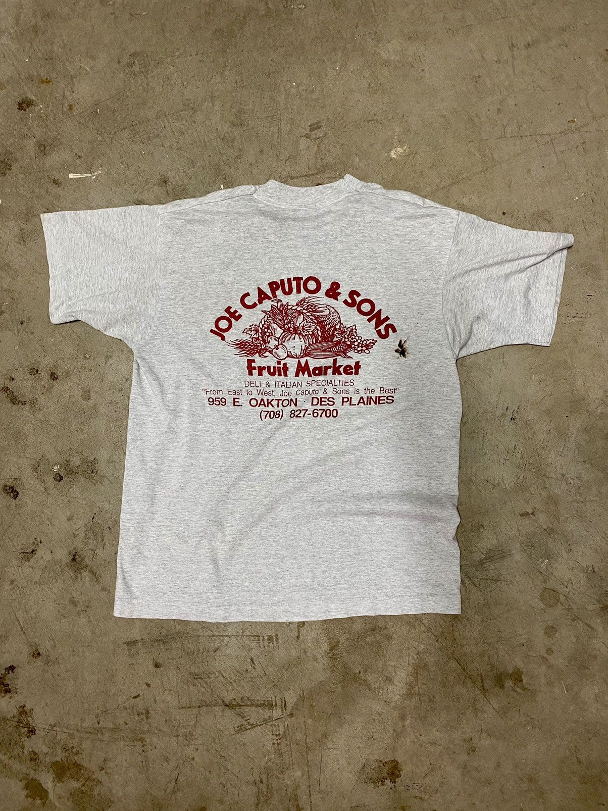 Fruit Of The Loom Vintage Graphic Tee Shirt Heather Grey and Red Size US L / EU 52-54 / 3 - 1 Thumbnail