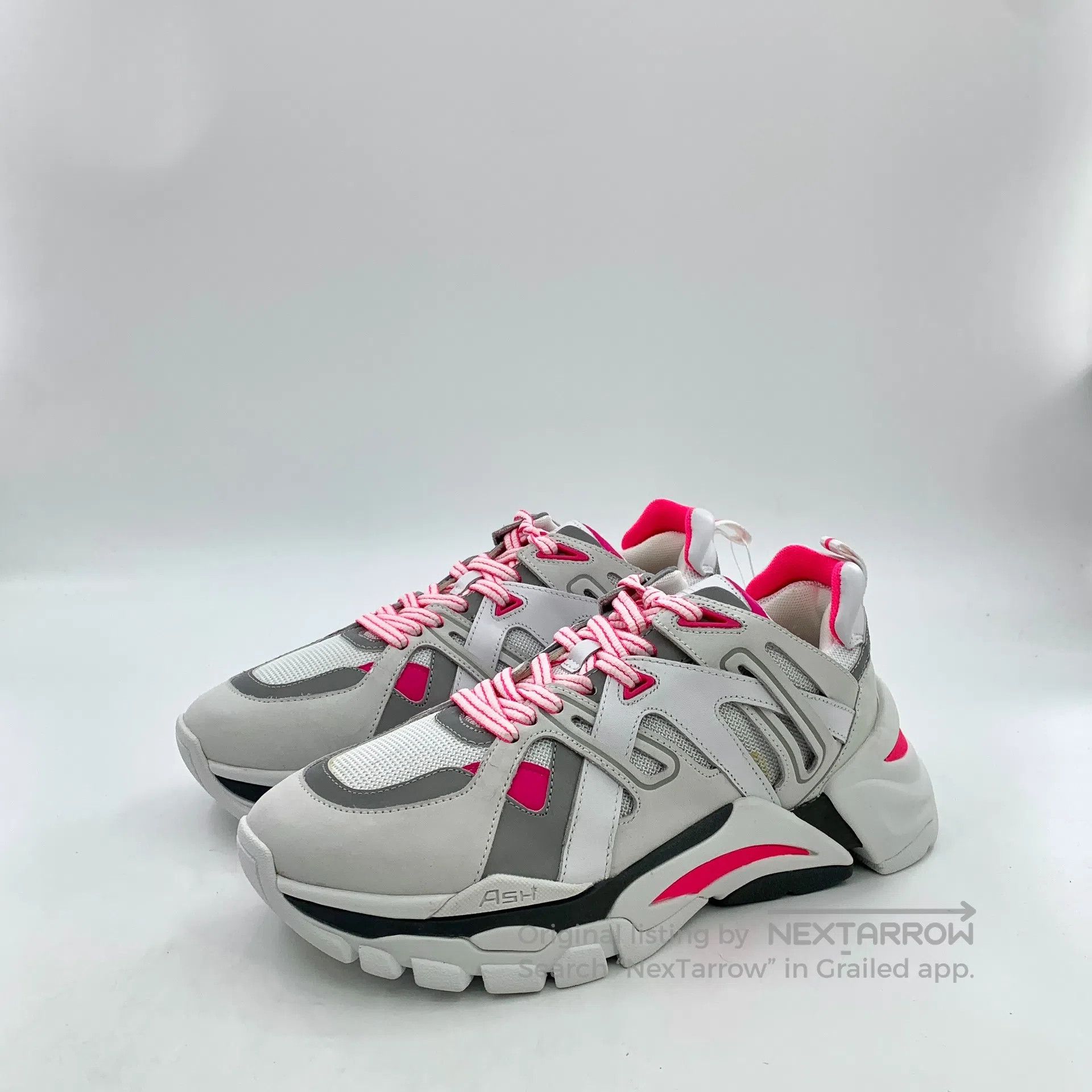 ASH ASH White Laced Casual Flat Dad Shoes| Size US 9.5 / IT 39.5 - 1 Thumbnail