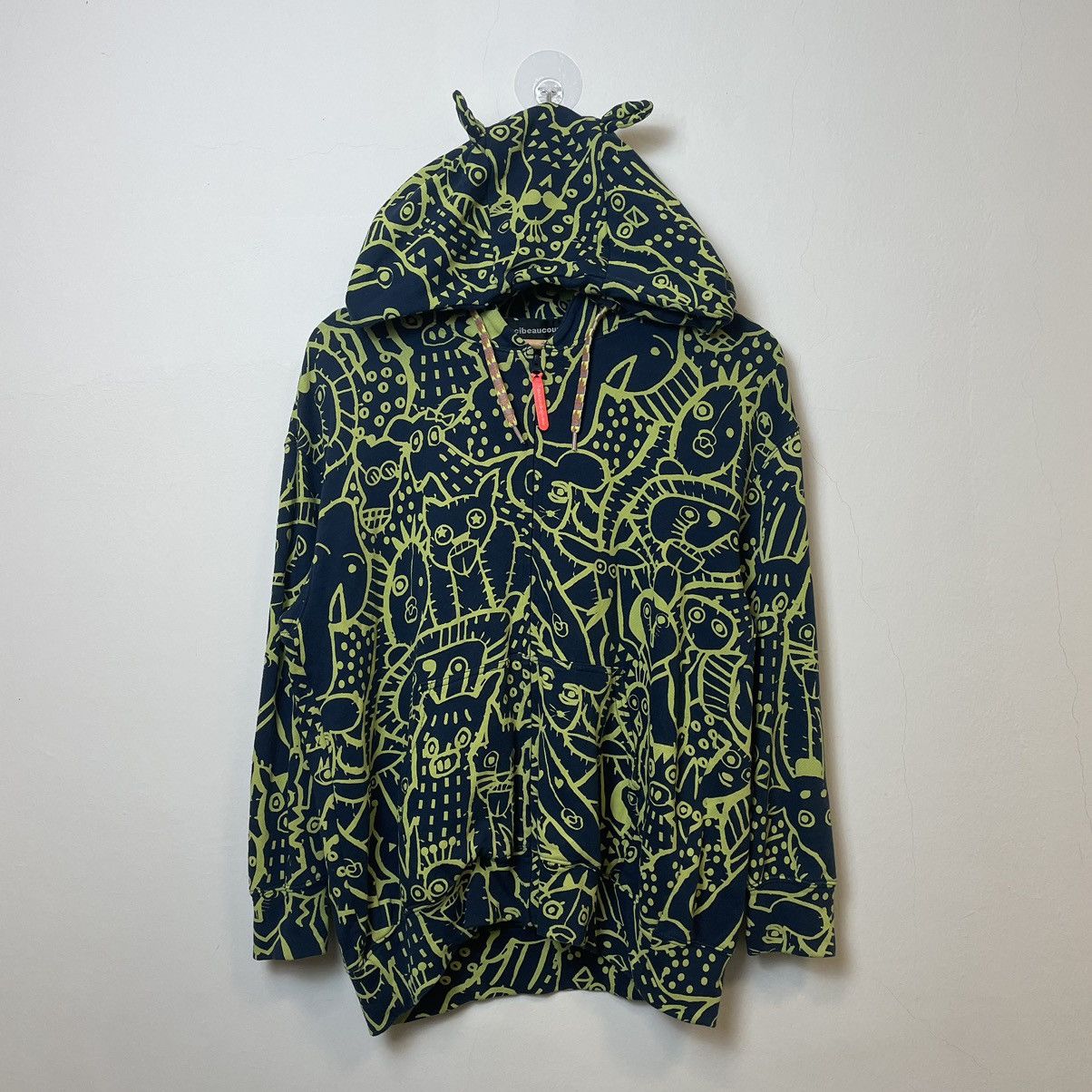 mercibeaucoup Mercibeaucoup Graphic Cat Ear Hoodie Size US M / EU 48-50 / 2 - 1 Thumbnail