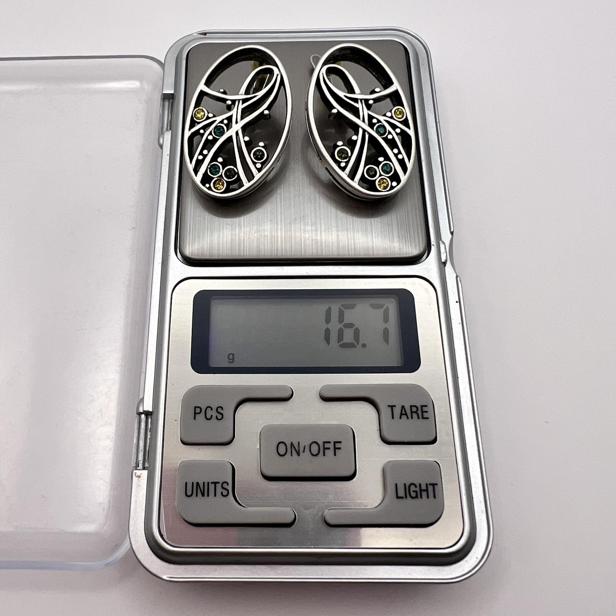 Jewelry × Sterling Silver × Vintage Vintage Sterling Silver 925 Stud Earrings Marked 16.7 gr Size ONE SIZE - 7 Thumbnail