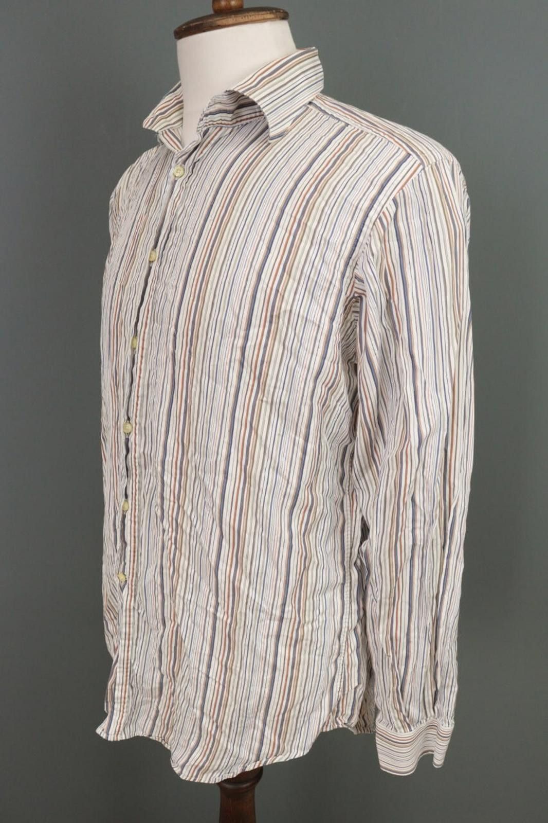 Etro Etro Multicolor Stripe Button Dress Shirt Size 42 Size US M / EU 48-50 / 2 - 9 Thumbnail