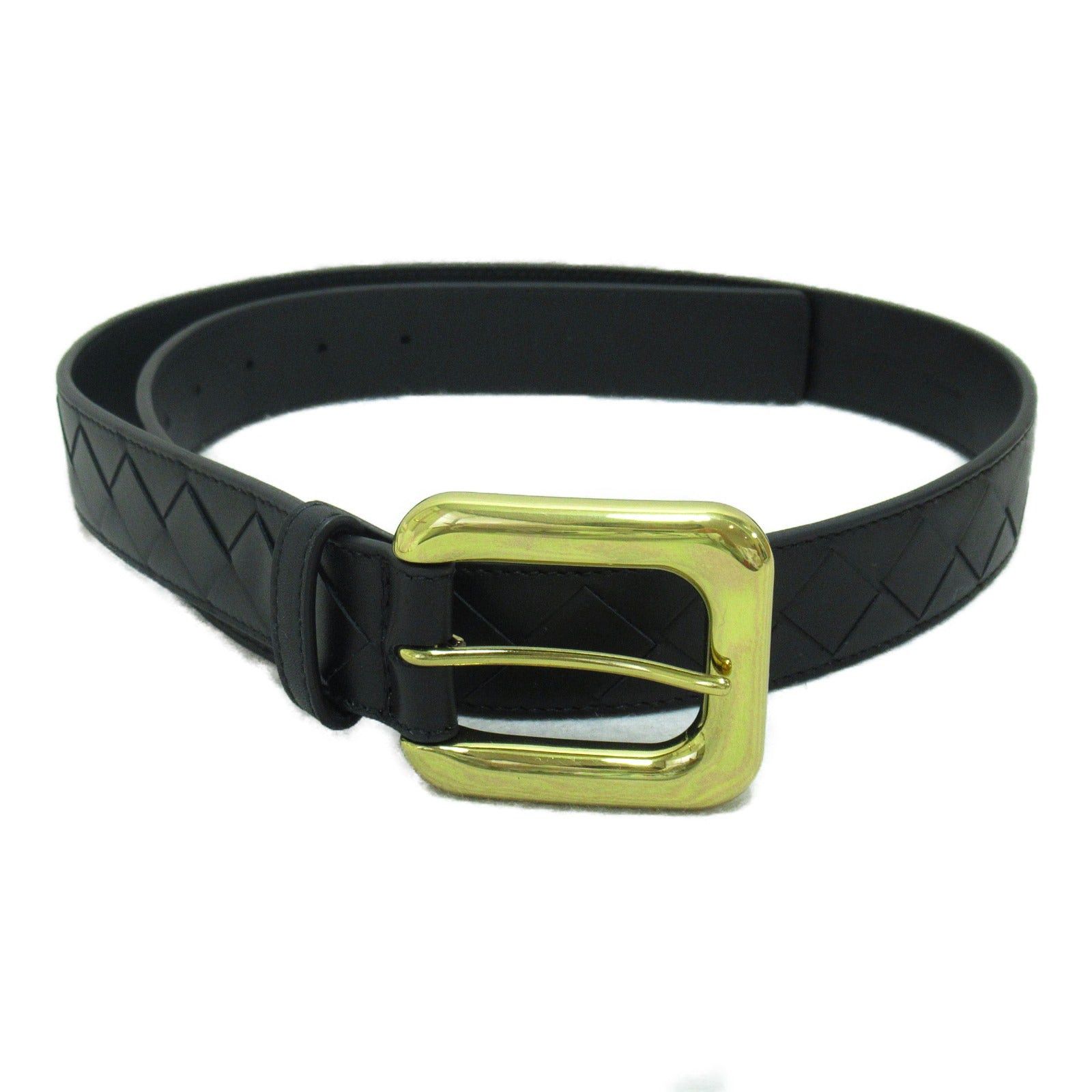 Bottega Veneta Bottega Veneta Intrecciato Belt Calfskin (Cowhide) Black Size ONE SIZE - 1 Thumbnail