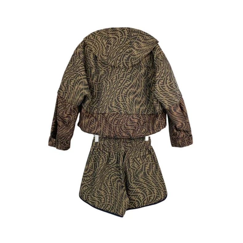 Fendi Fendi size 38 Hooded jacket with old flower full print Size US XXS / EU 40 - 2 Thumbnail