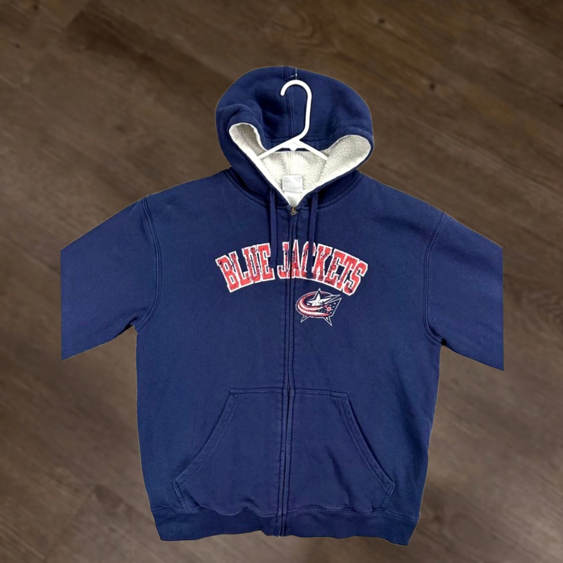 NHL NHL Hoodie Adult XL Blue Sherpa Lined Full Zip Pullover Mens Size US XL / EU 56 / 4 - 1 Thumbnail