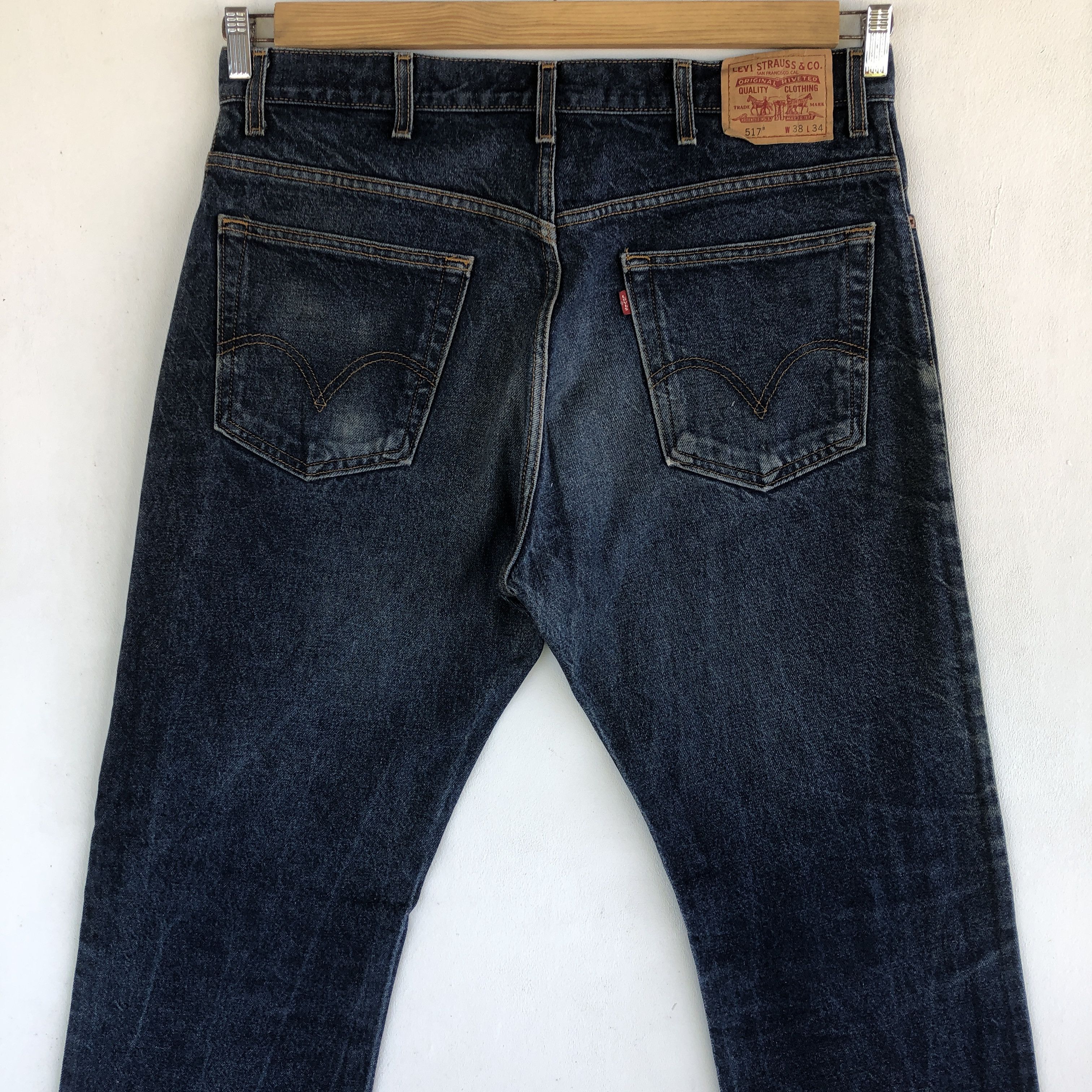 Levi's Vintage Levi's 517 Jeans Boot Cut Flare Denim Wide Leg Pants Size US 38 / EU 54 - 4 Thumbnail