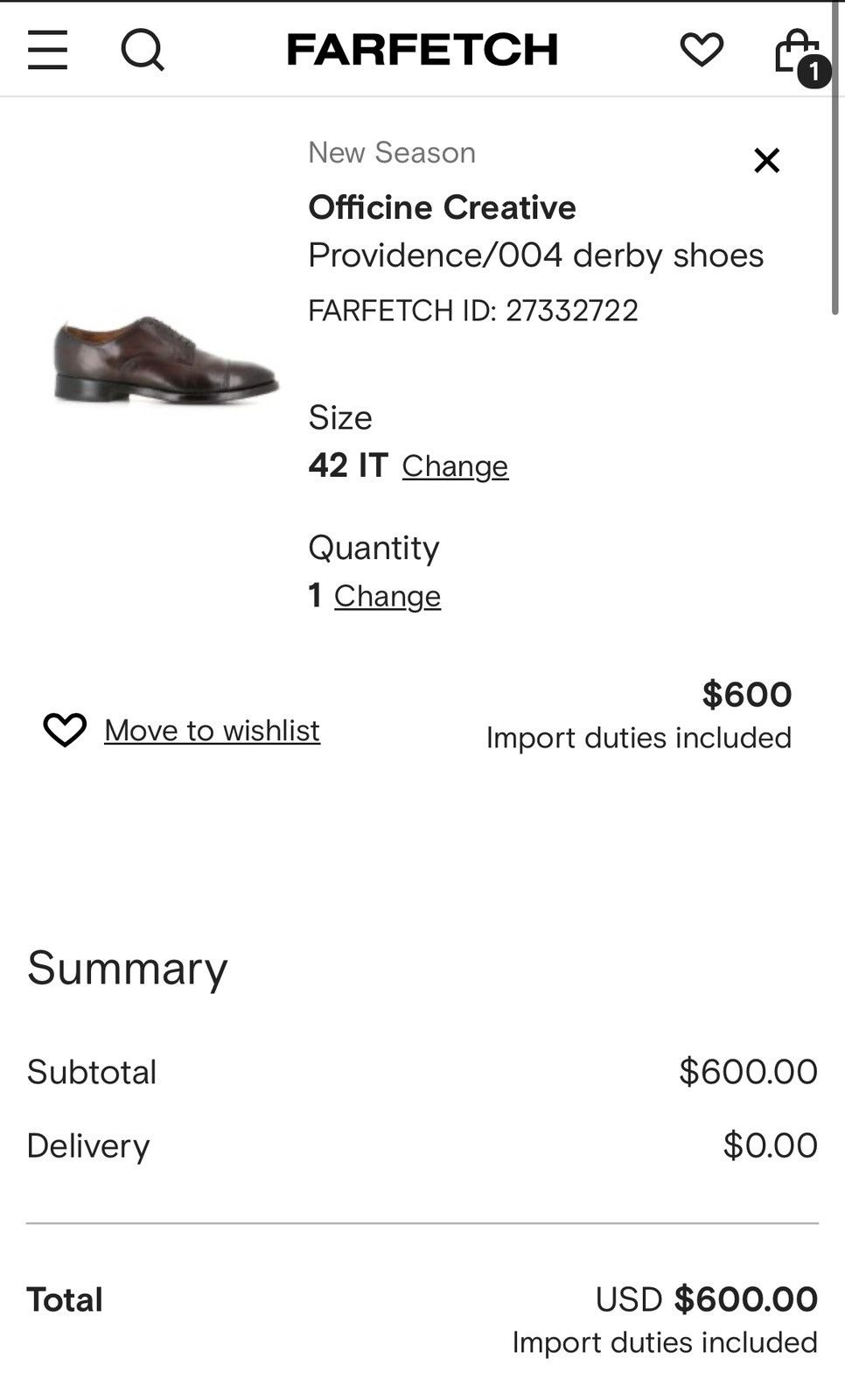 Officine Creative NEW Officine Creative Derby Providence/004 42 EUR US 9 Size US 9 / EU 42 - 4 Thumbnail
